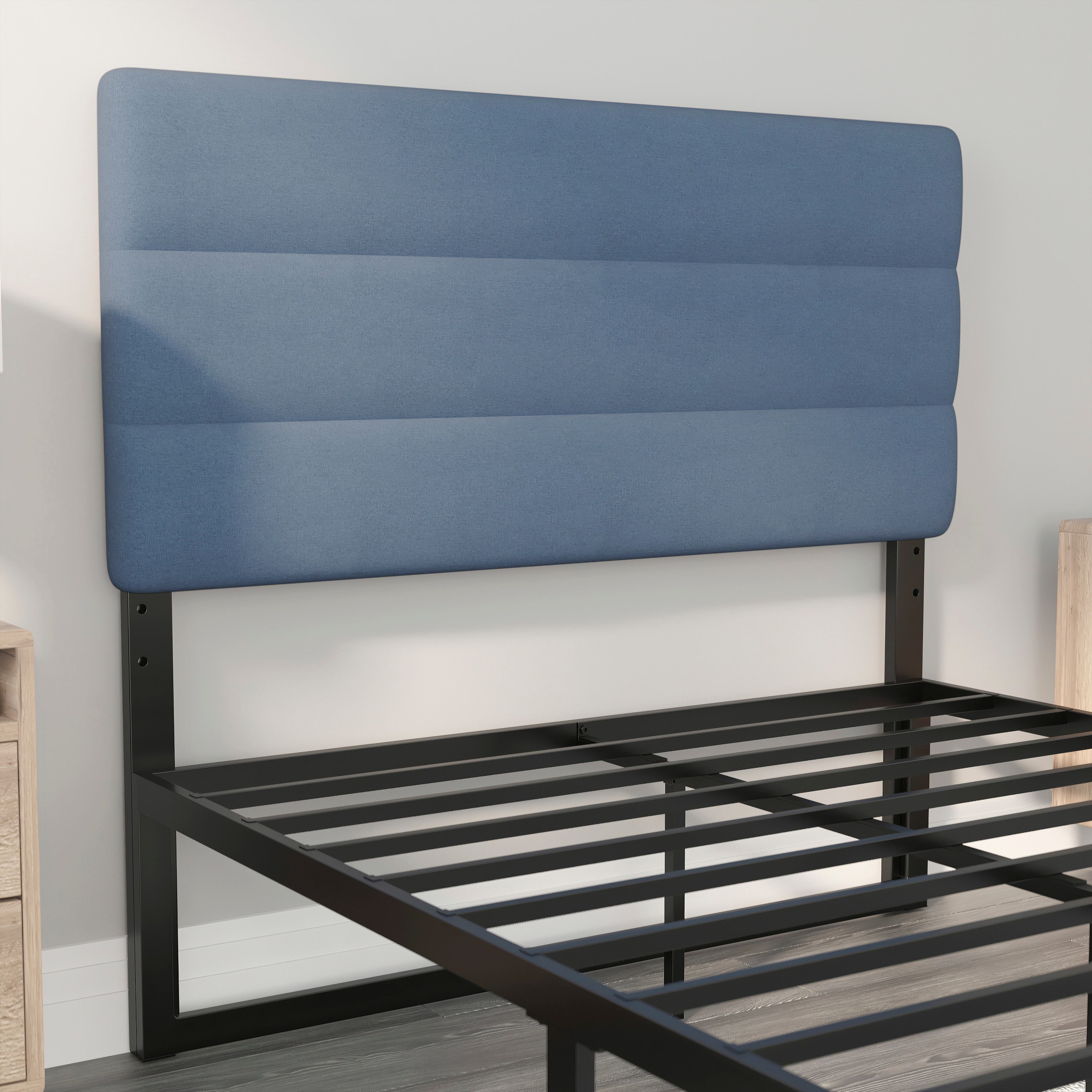Paxton Channel Stitched Upholstered Headboard, Adjustable Height from 44.5" to 57.25"
