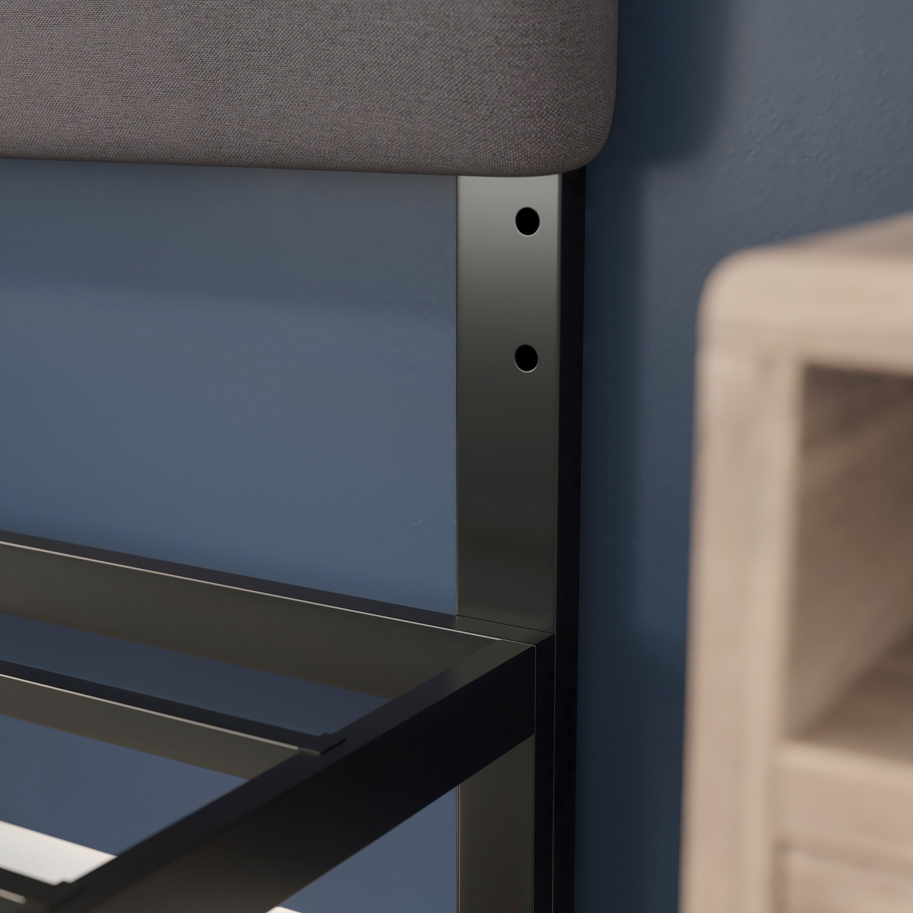 Paxton Channel Stitched Upholstered Headboard, Adjustable Height from 44.5" to 57.25"