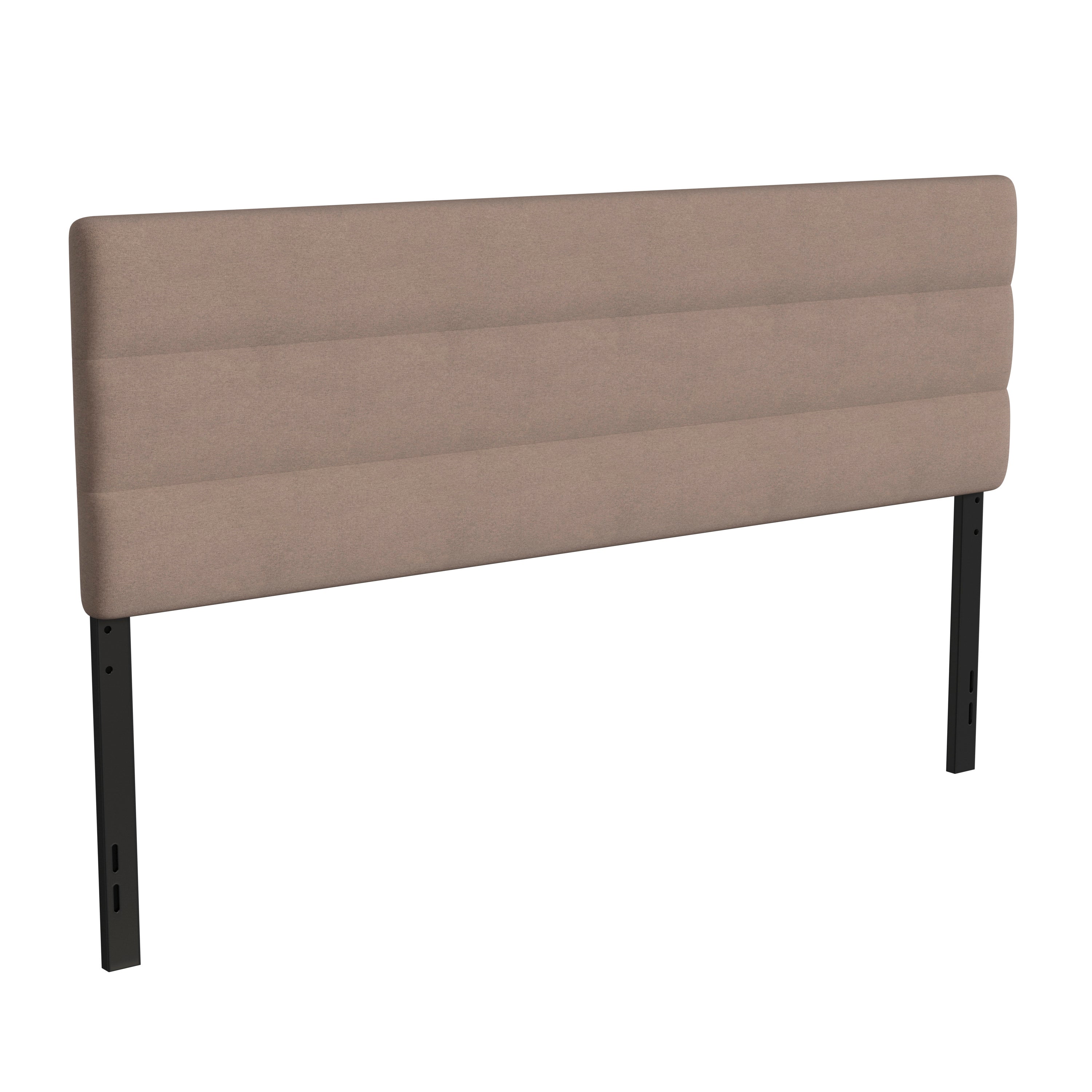 Paxton Channel Stitched Upholstered Headboard, Adjustable Height from 44.5" to 57.25"