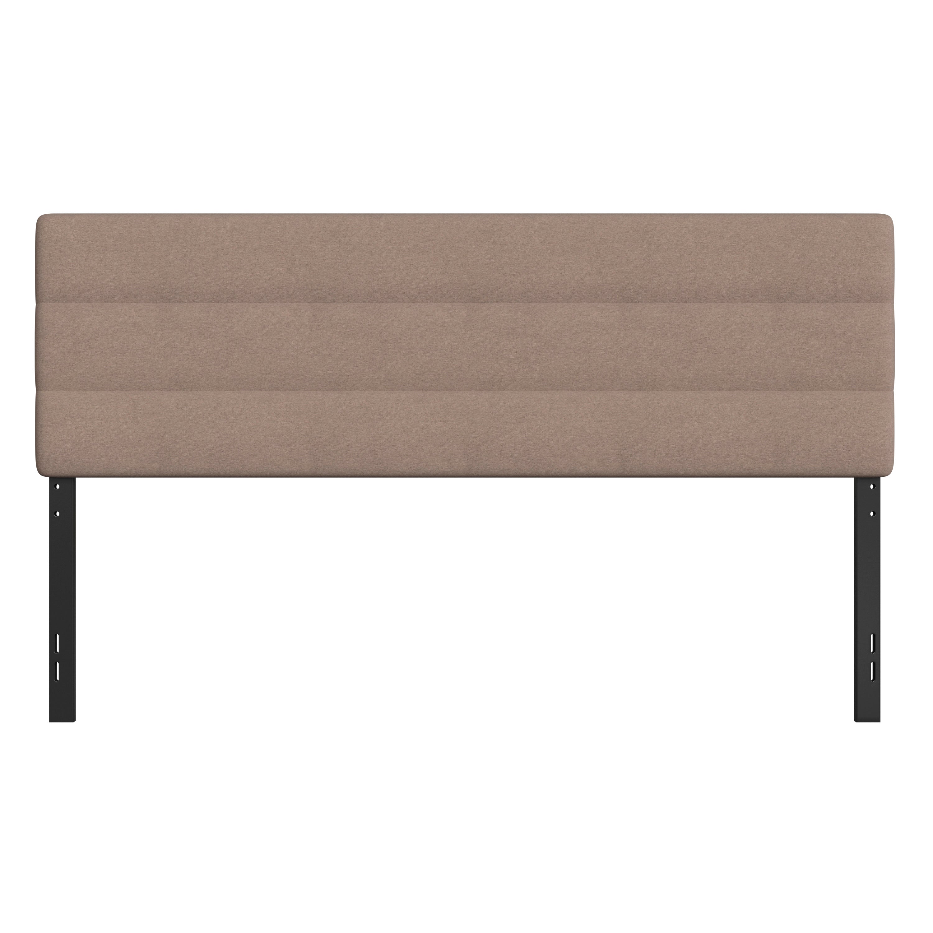 Paxton Channel Stitched Upholstered Headboard, Adjustable Height from 44.5" to 57.25"