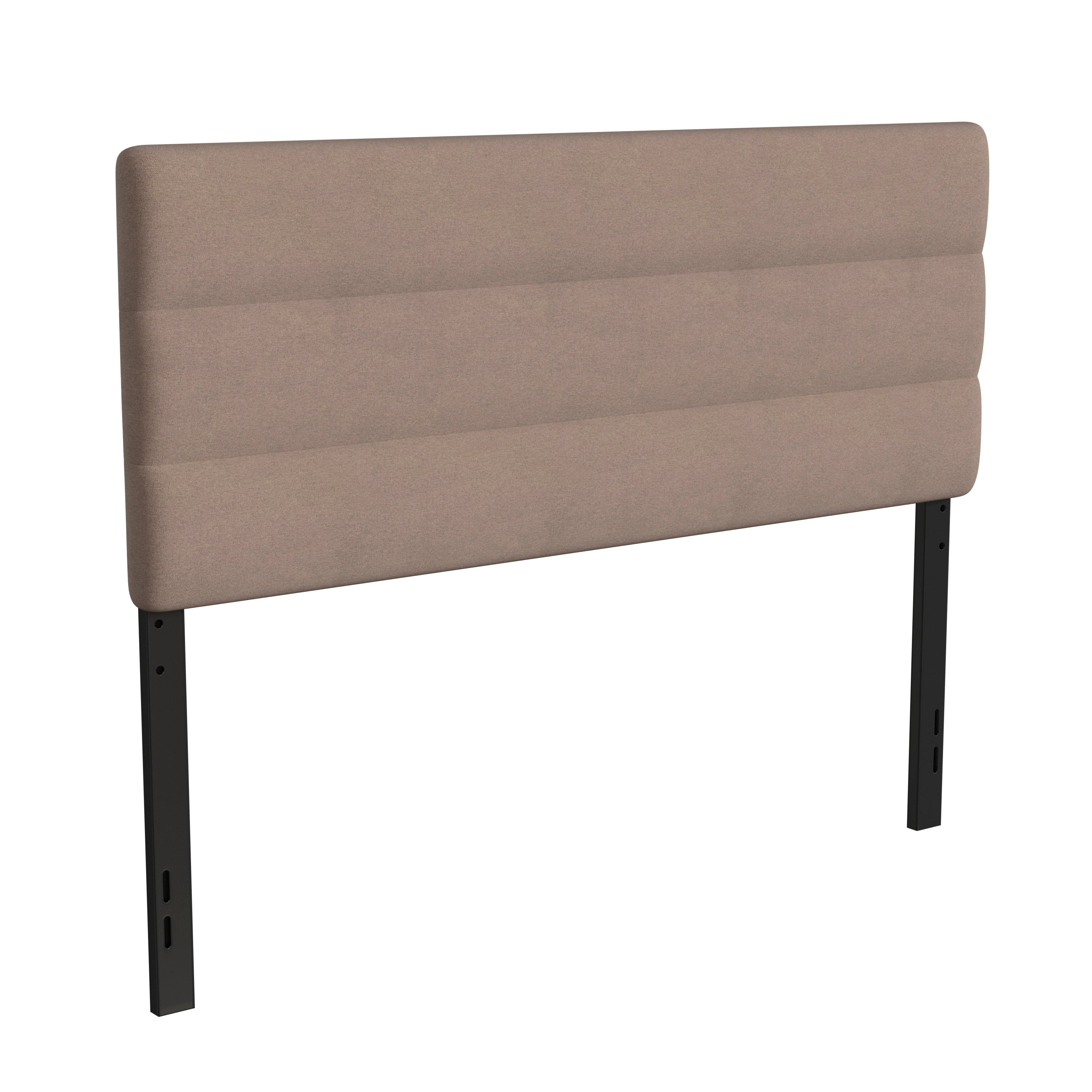 Paxton Channel Stitched Upholstered Headboard, Adjustable Height from 44.5" to 57.25"