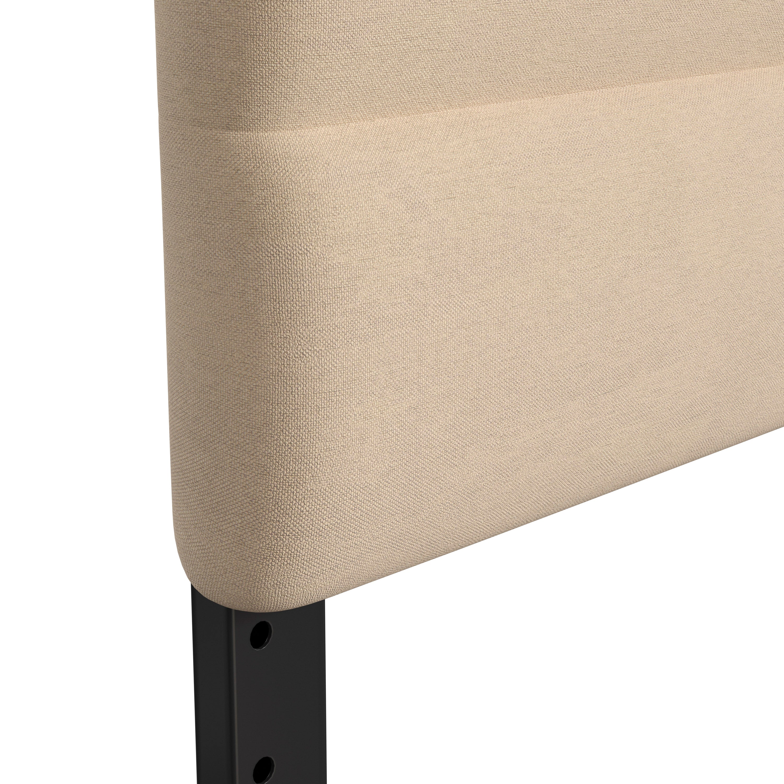 Paxton Channel Stitched Upholstered Headboard, Adjustable Height from 44.5" to 57.25"