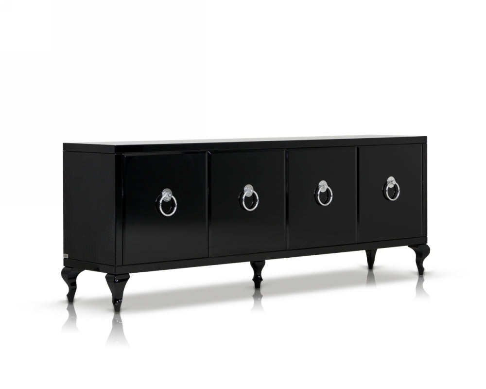 Bellagio Transitional Crocodile Lacquer Buffet