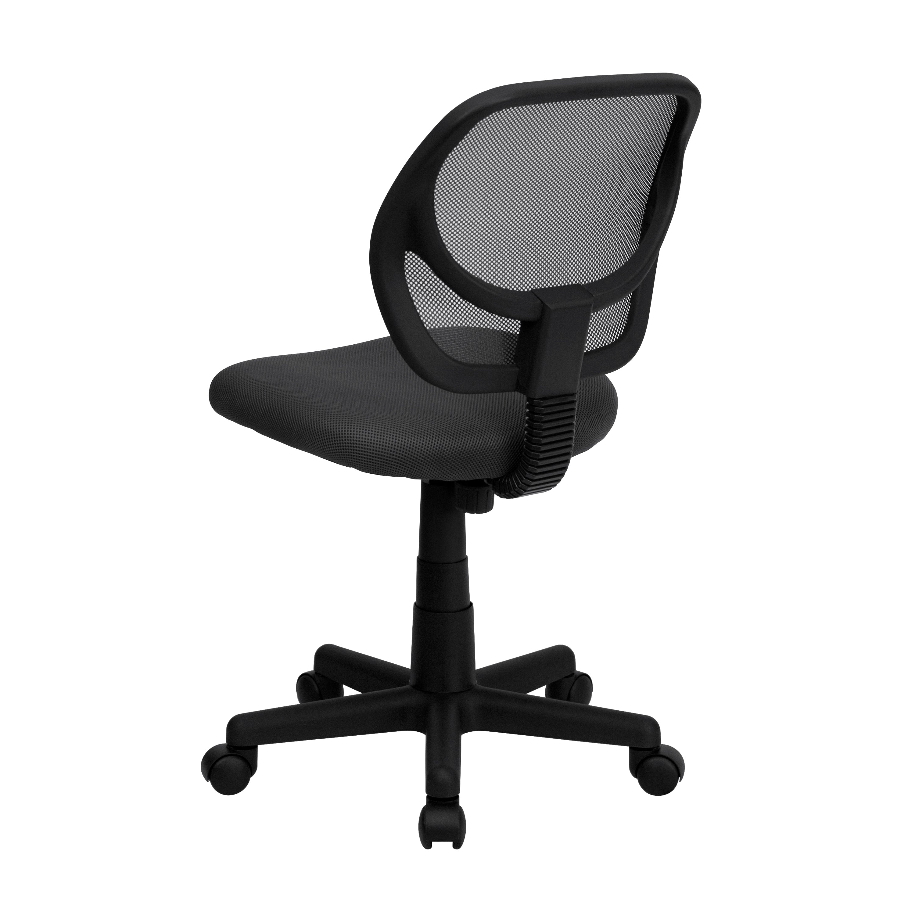 Low Back Mesh Swivel Task Office Chair with Curved Square Back