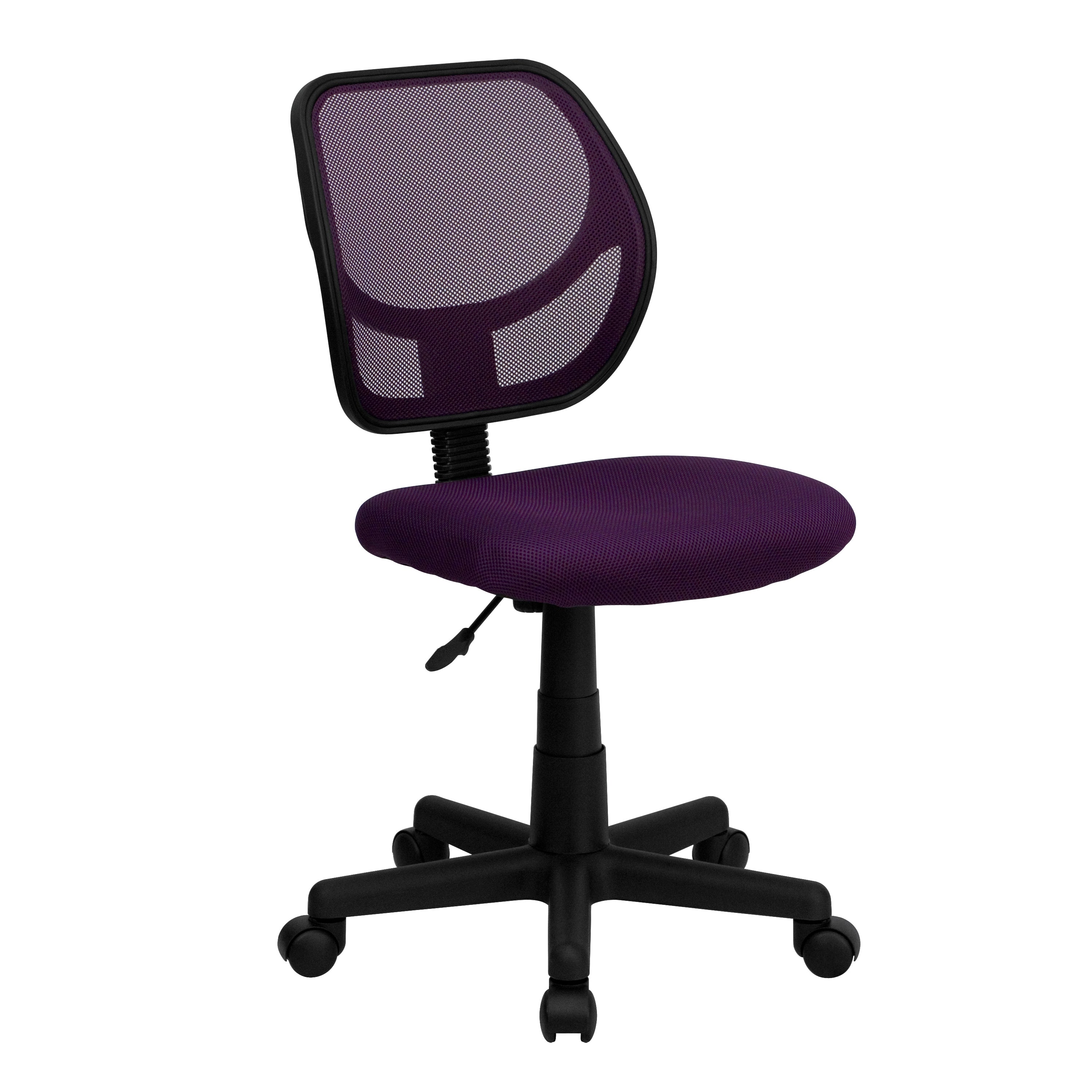 Low Back Mesh Swivel Task Office Chair with Curved Square Back