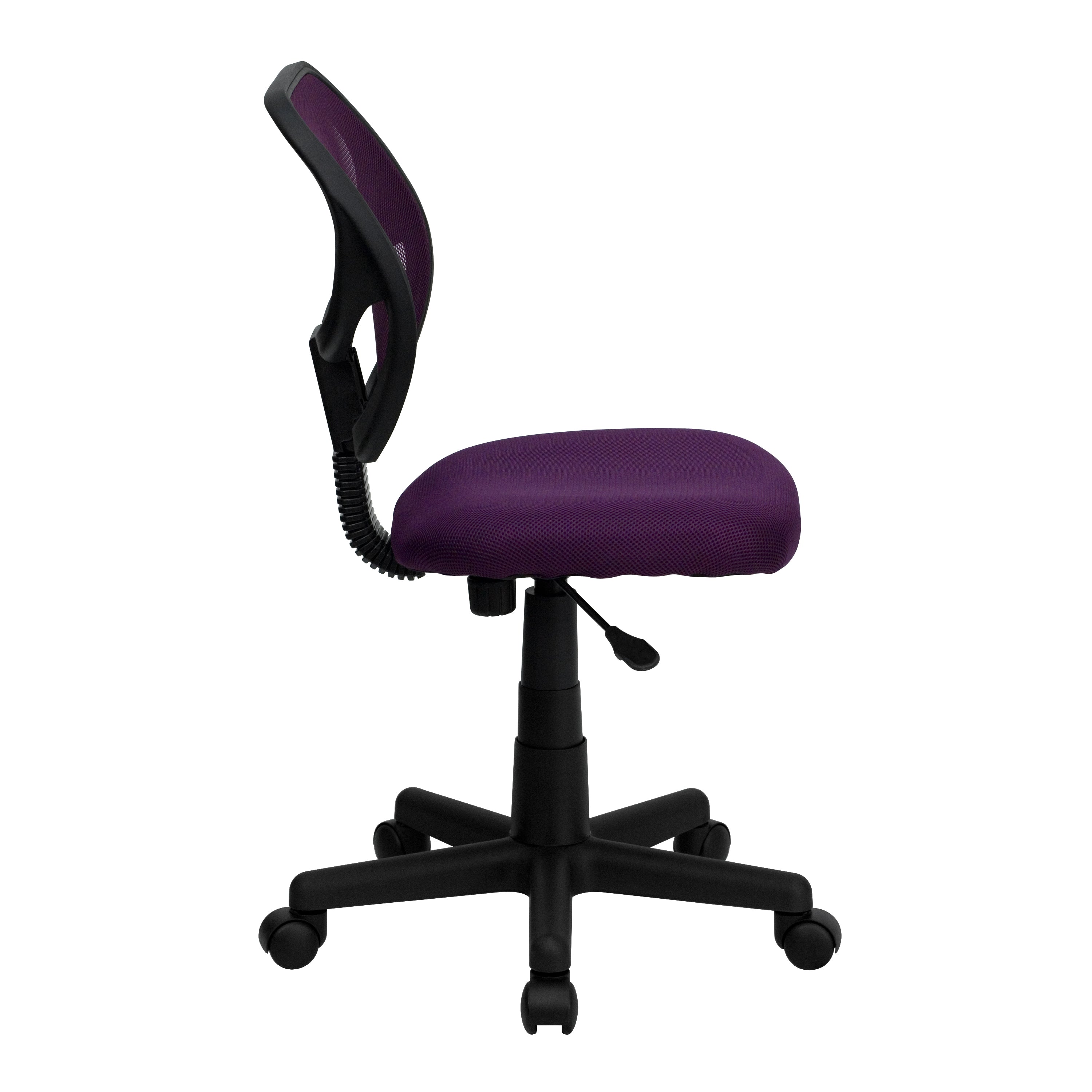 Low Back Mesh Swivel Task Office Chair with Curved Square Back