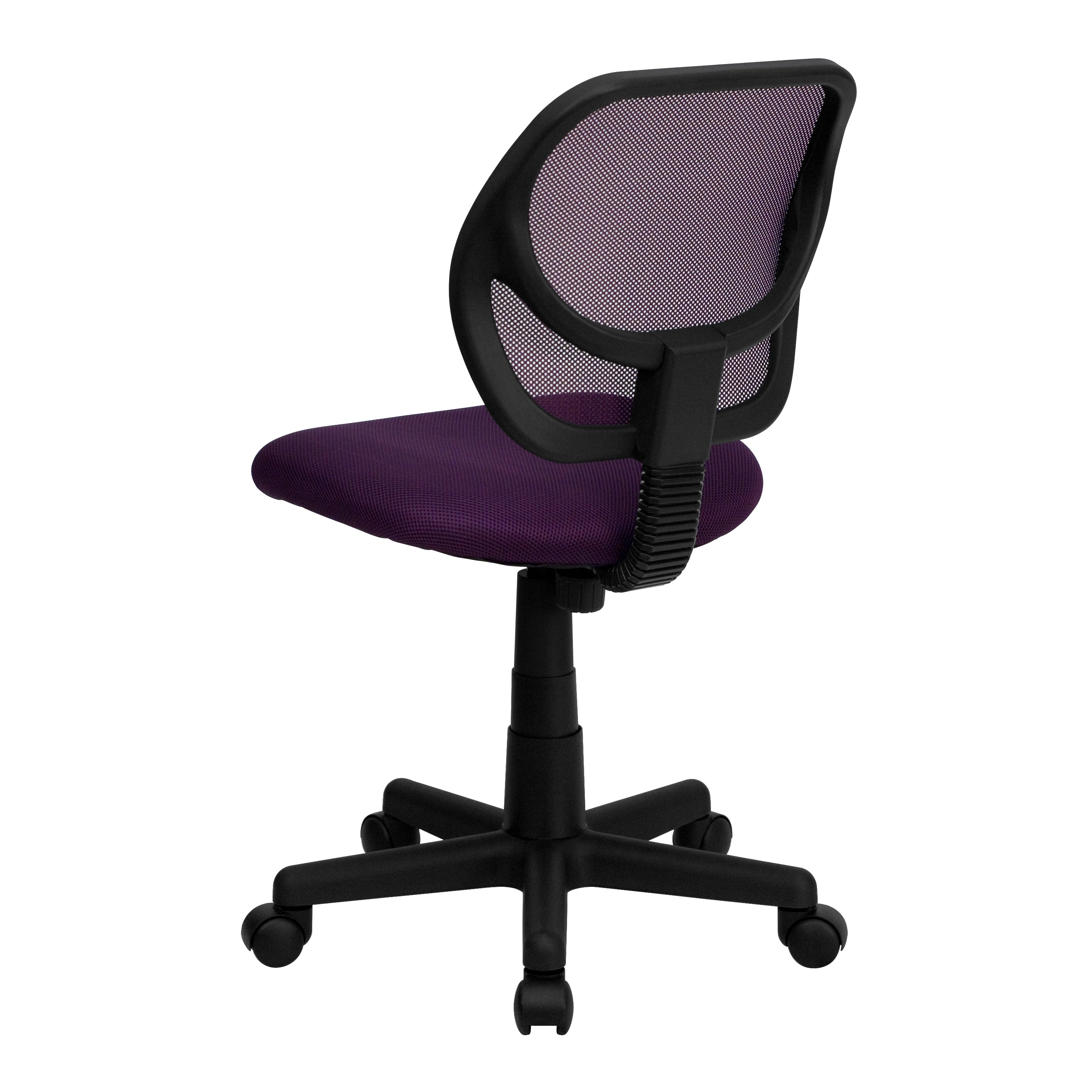 Low Back Mesh Swivel Task Office Chair with Curved Square Back