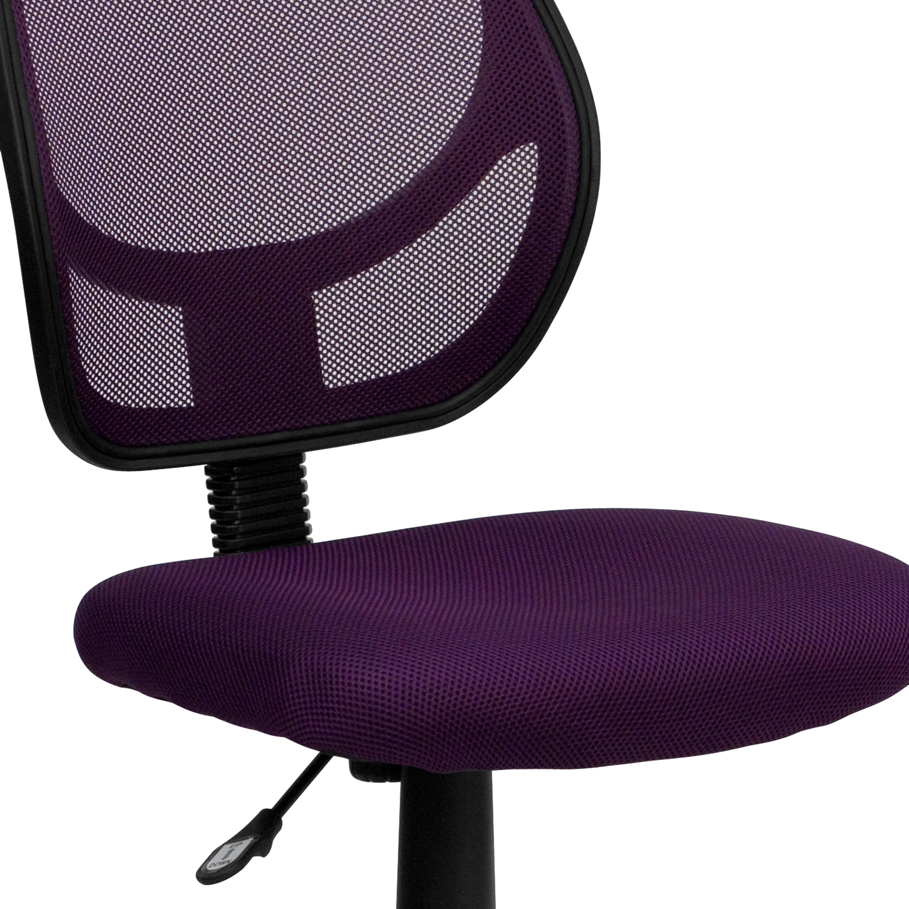 Low Back Mesh Swivel Task Office Chair with Curved Square Back