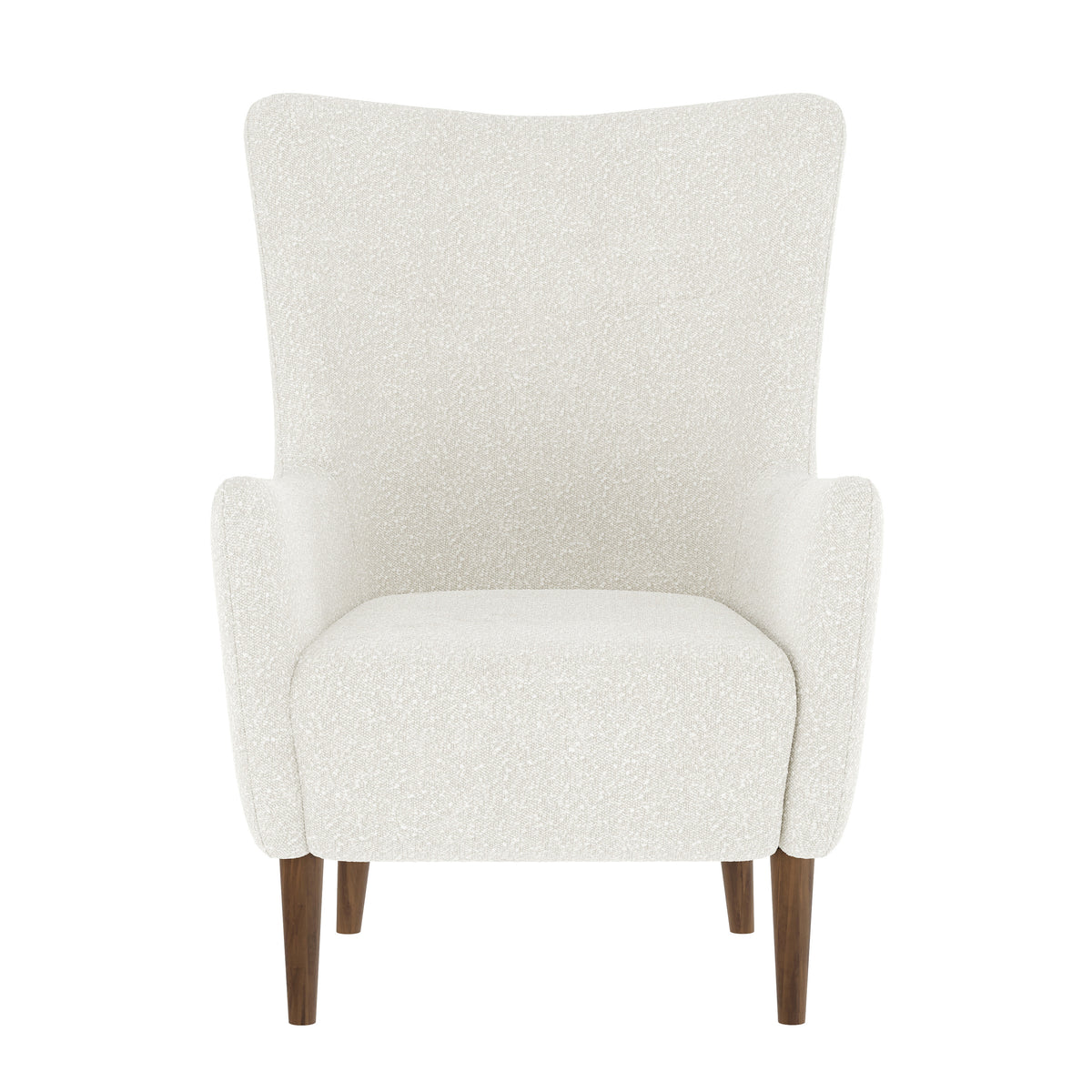 Connor Traditional Wingback Accent Chair, Commercial Grade Upholstery and Wooden Frame and Legs