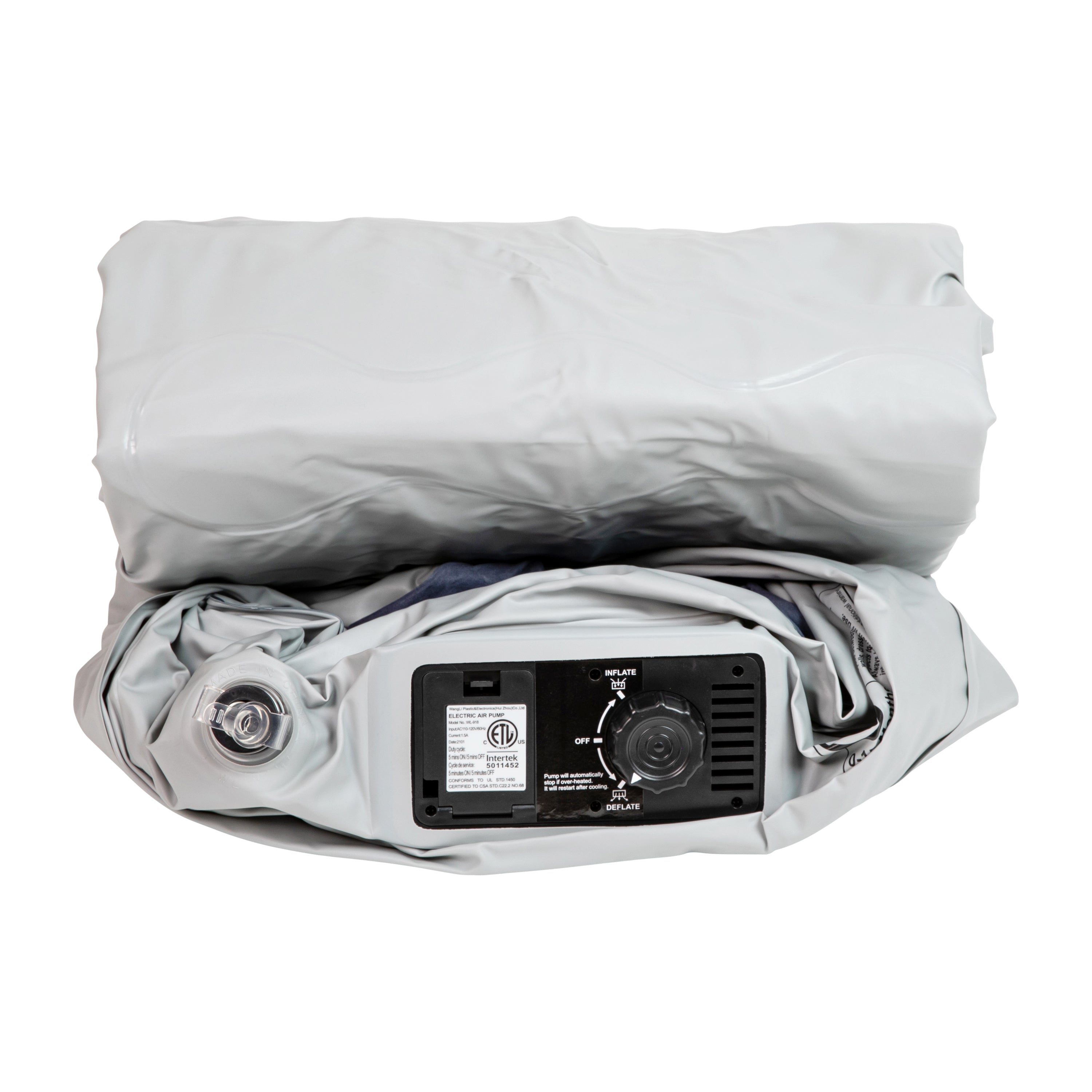 18 inch Air Mattress with ETL Certified Internal Electric Pump and Carrying Case