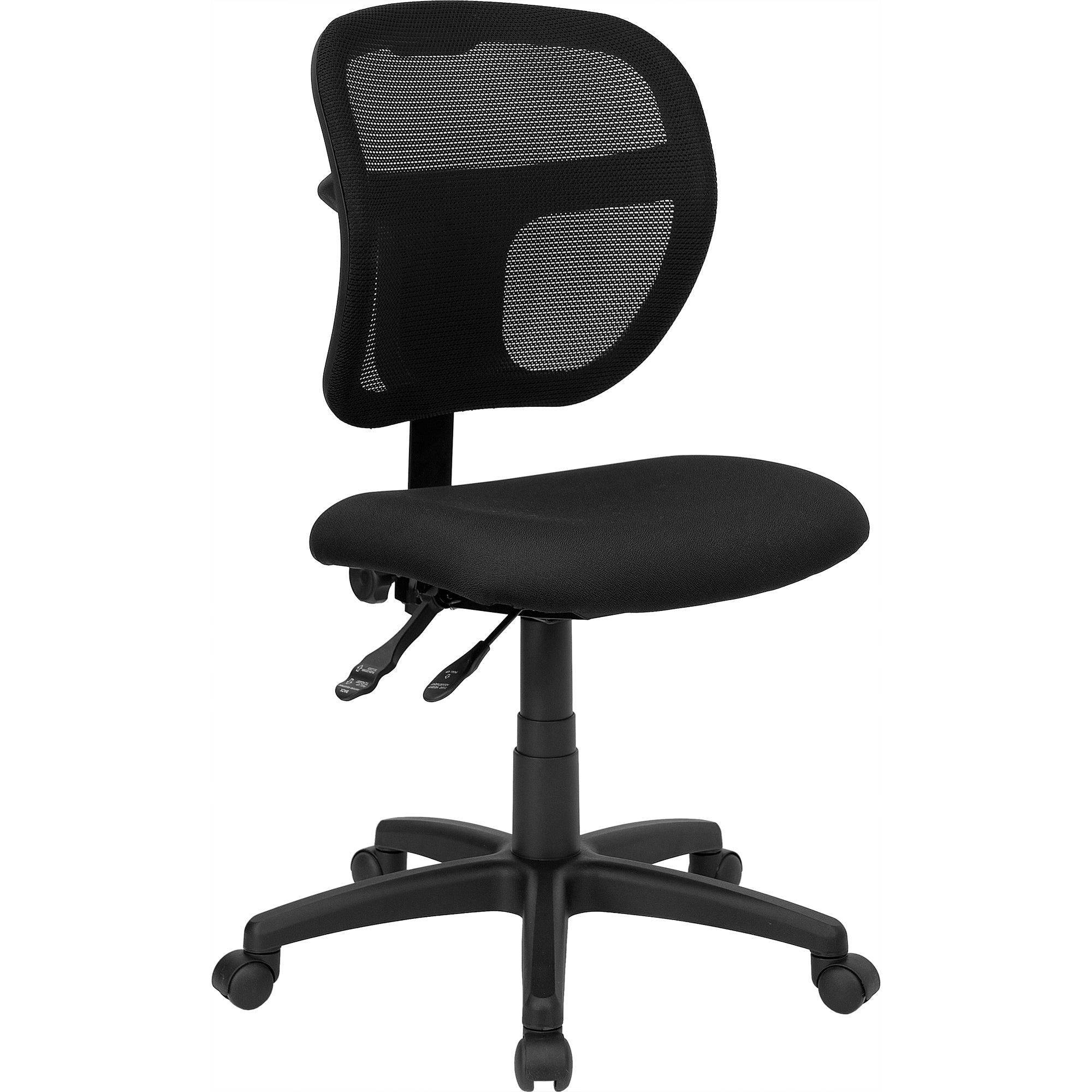 Mid-Back Mesh Swivel Task Office Chair with Back Height Adjustment-Office Chair-Flash Furniture-Wall2Wall Furnishings