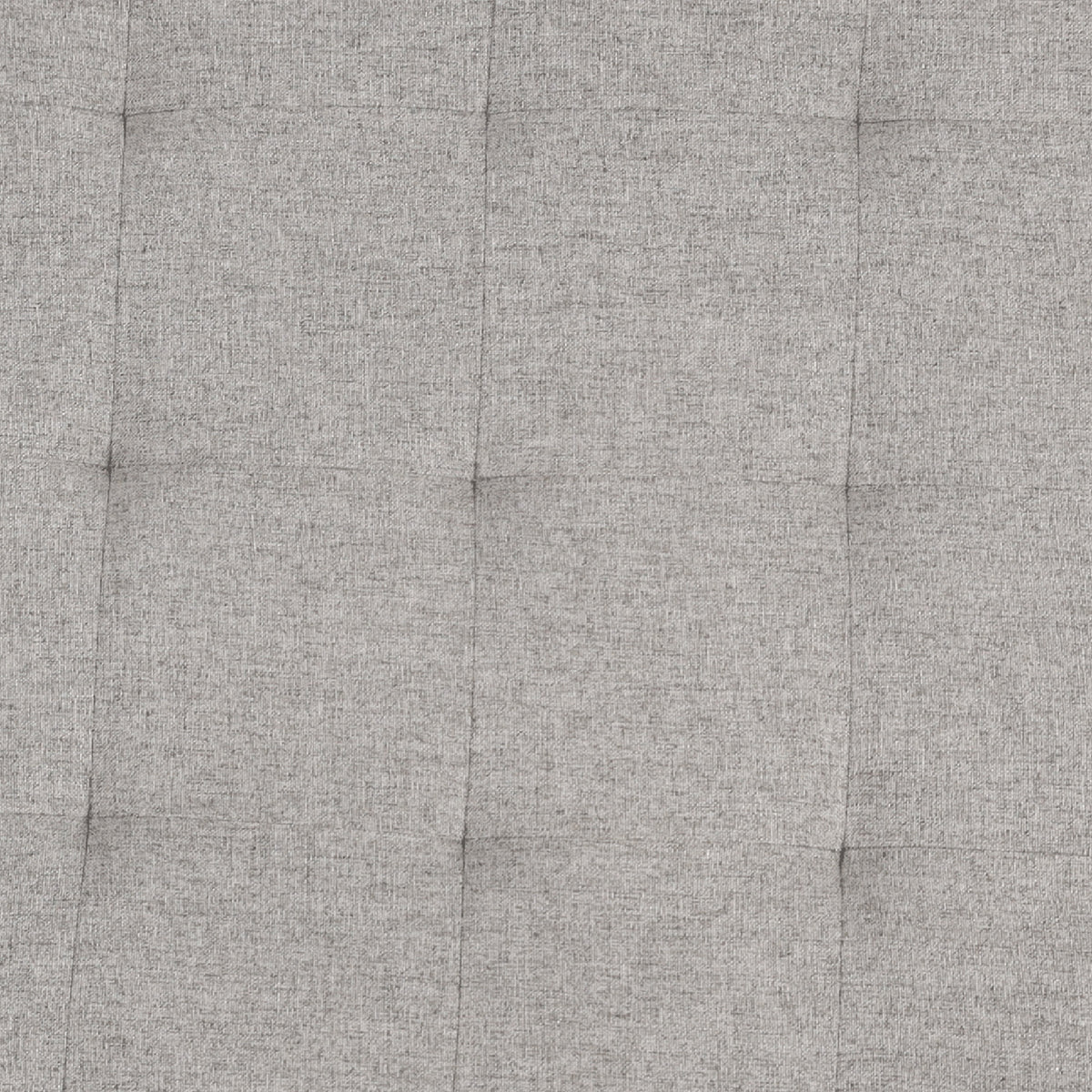 Ashton 34" Round Cotton Linen Tufted Ottoman with Metal Frame