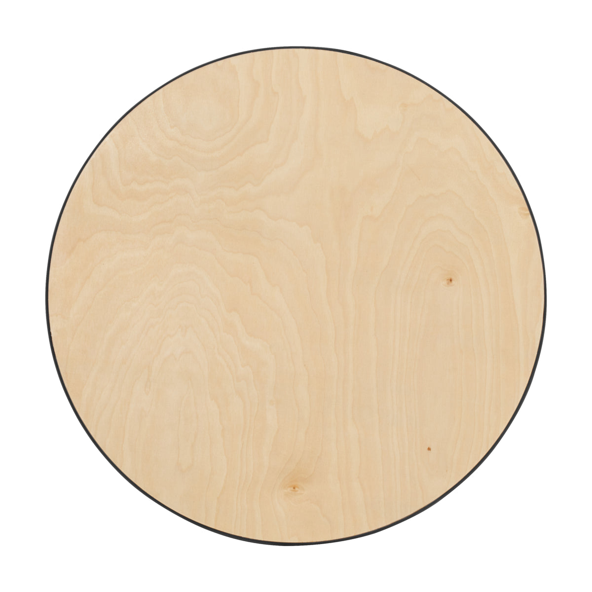 24'' Round Wood Cocktail Table with 30'' and 42'' Columns