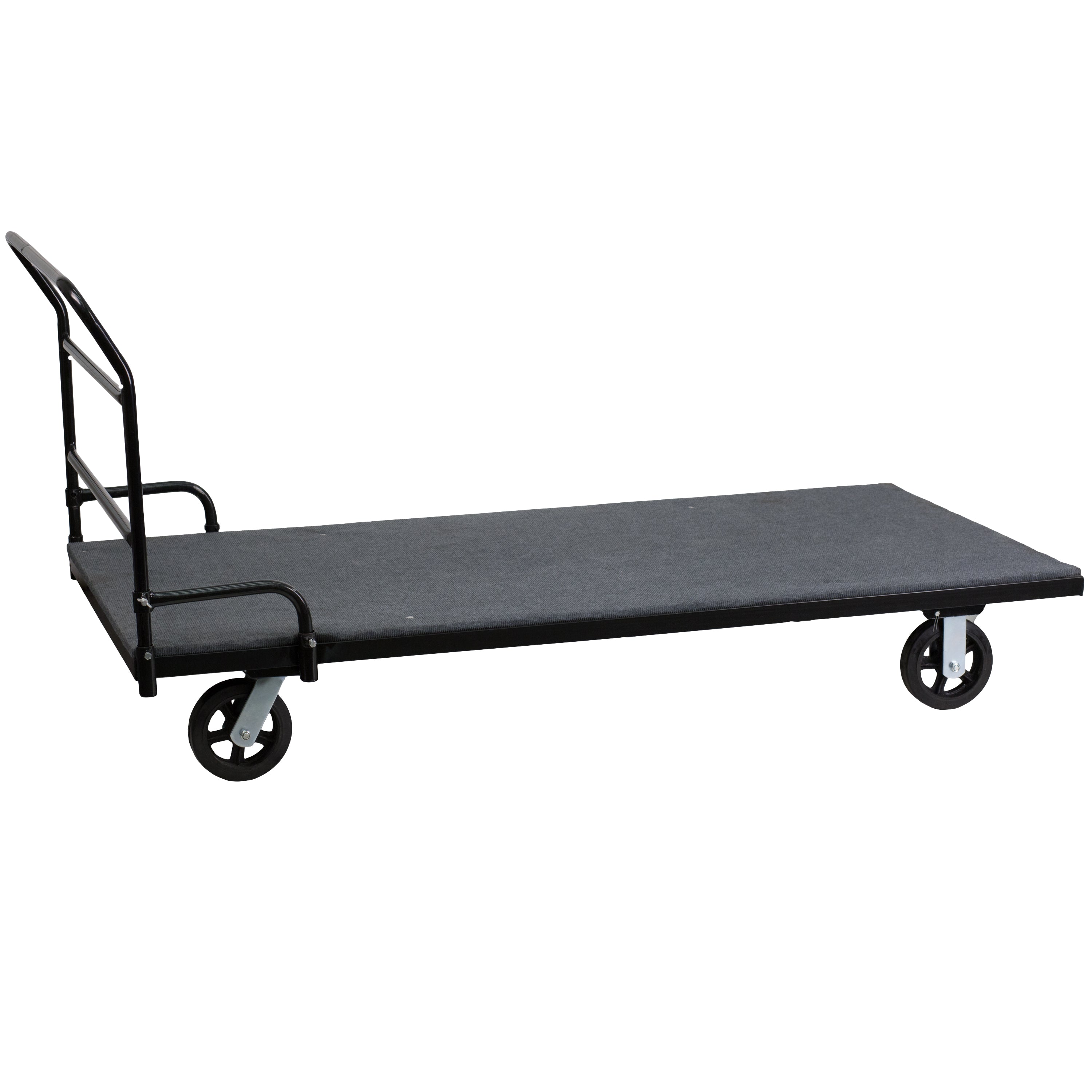 Folding Table Dolly with Carpeted Platform for Rectangular Tables-Folding Table Dollies-Flash Furniture-Wall2Wall Furnishings