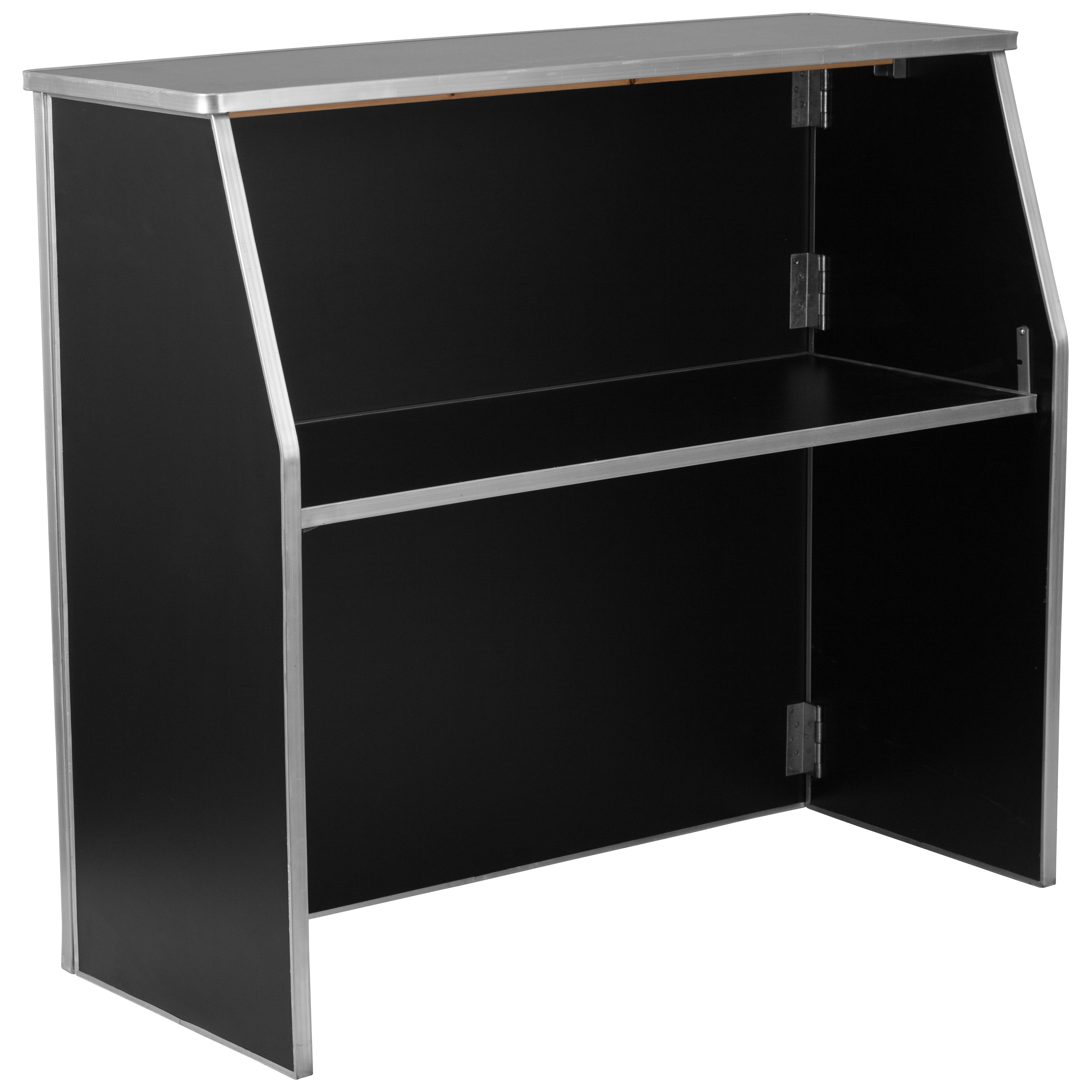 4' Laminate Foldable Bar - Portable Event Bar-Foldable Bars-Flash Furniture-Wall2Wall Furnishings