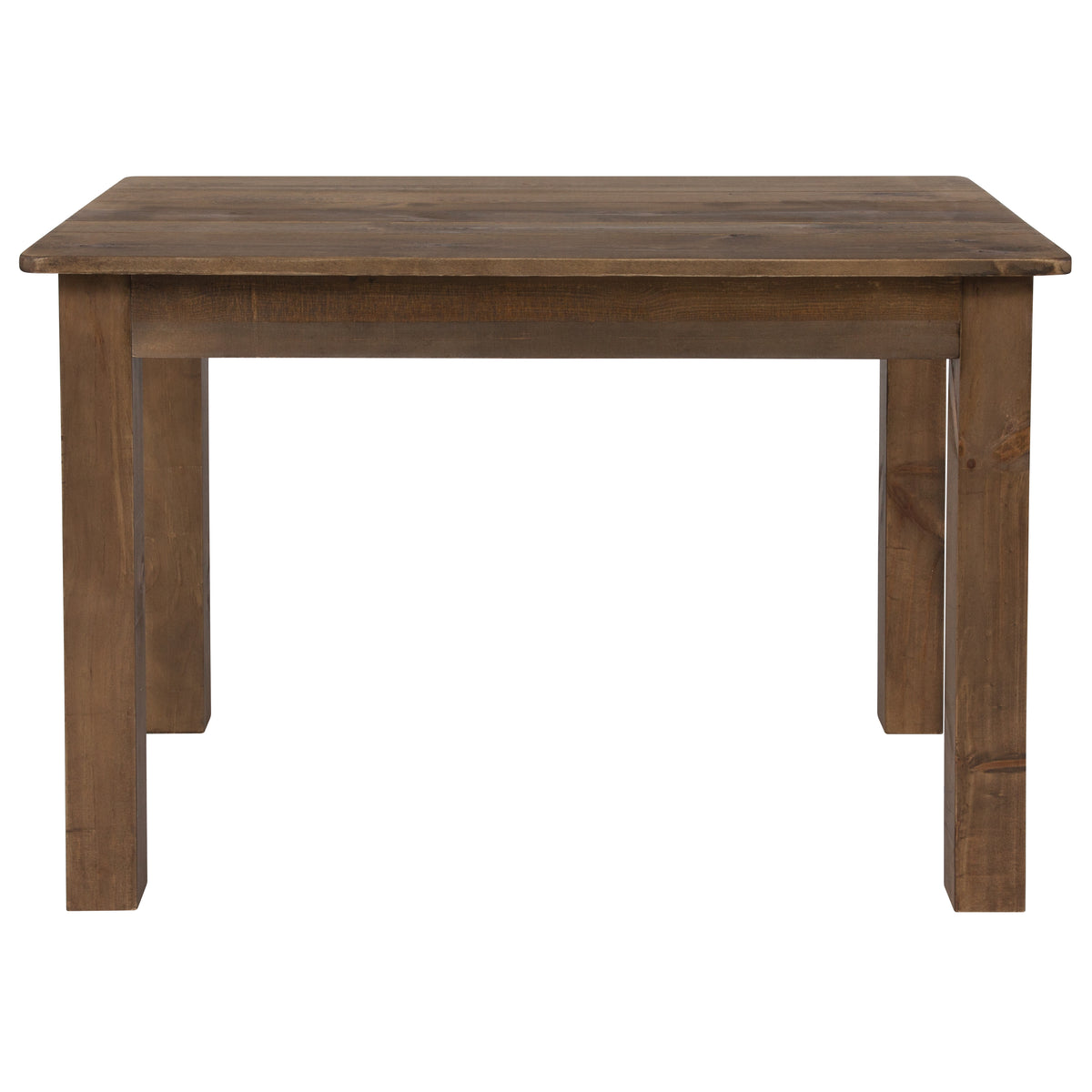 46" x 30" Rectangular Solid Pine Farm Dining Table