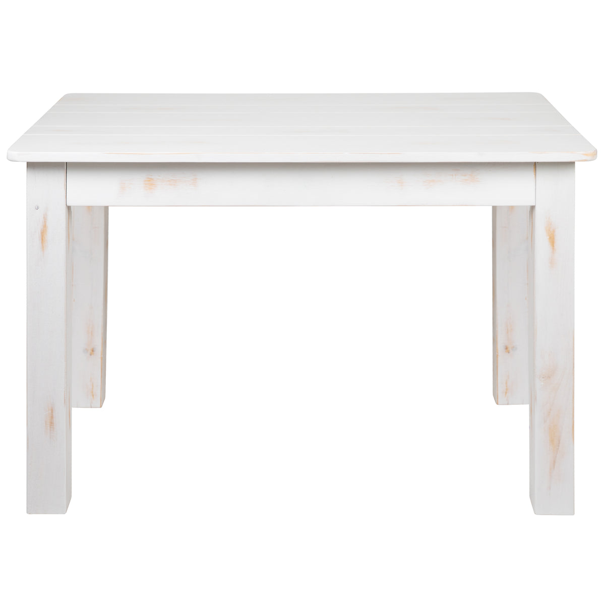 46" x 30" Rectangular Solid Pine Farm Dining Table
