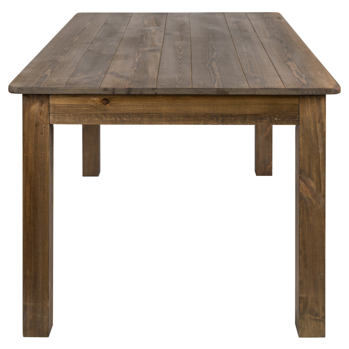 60" x 38" Rectangular Solid Pine Farm Dining Table