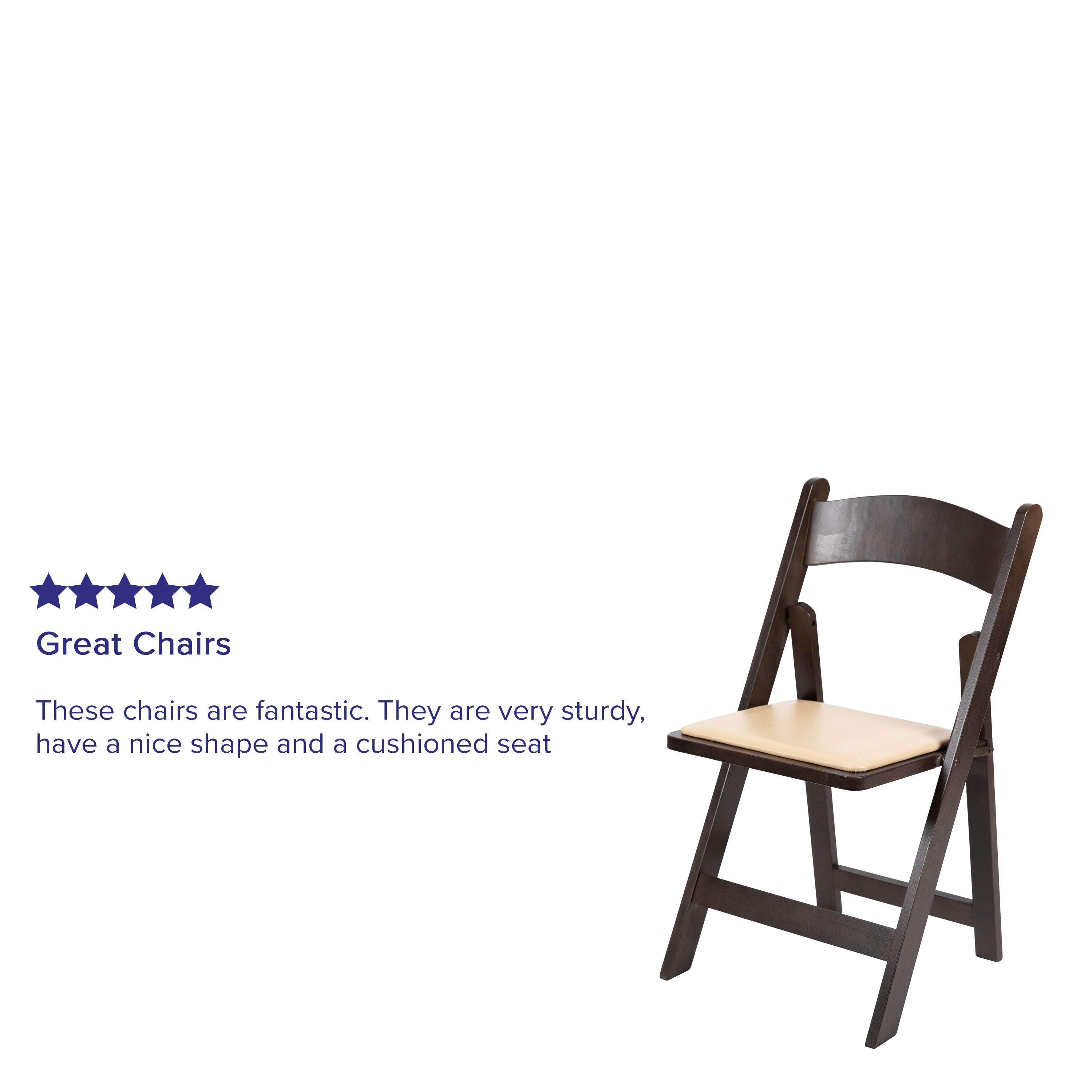 HERCULES Series Wood Folding Chair with Vinyl Padded Seat-Folding Chair-Flash Furniture-Wall2Wall Furnishings