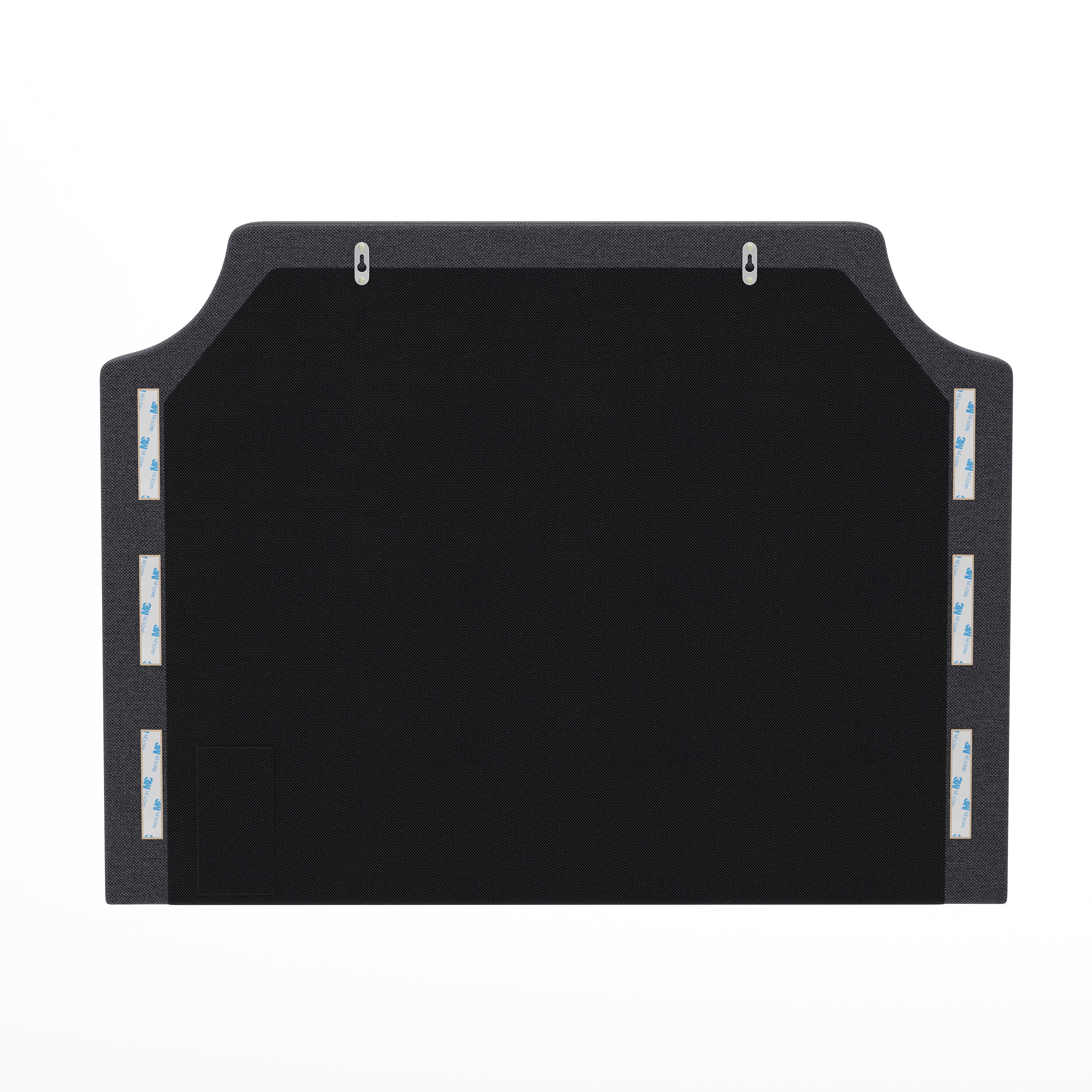 Adeline Contoured Headboard with 2 Power Outlets, 1 USB and 1 USB Type-C Port with Studded LeatherSoft Upholstery and Dual Hanging Options