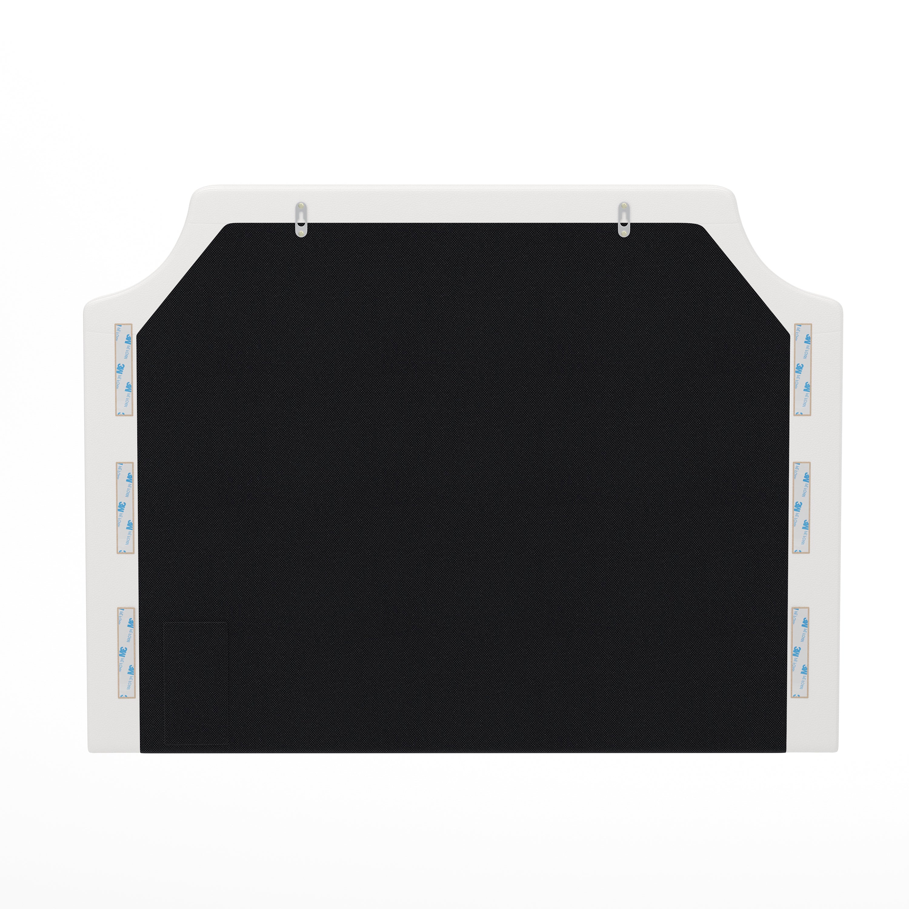 Adeline Contoured Headboard with 2 Power Outlets, 1 USB and 1 USB Type-C Port with Studded LeatherSoft Upholstery and Dual Hanging Options