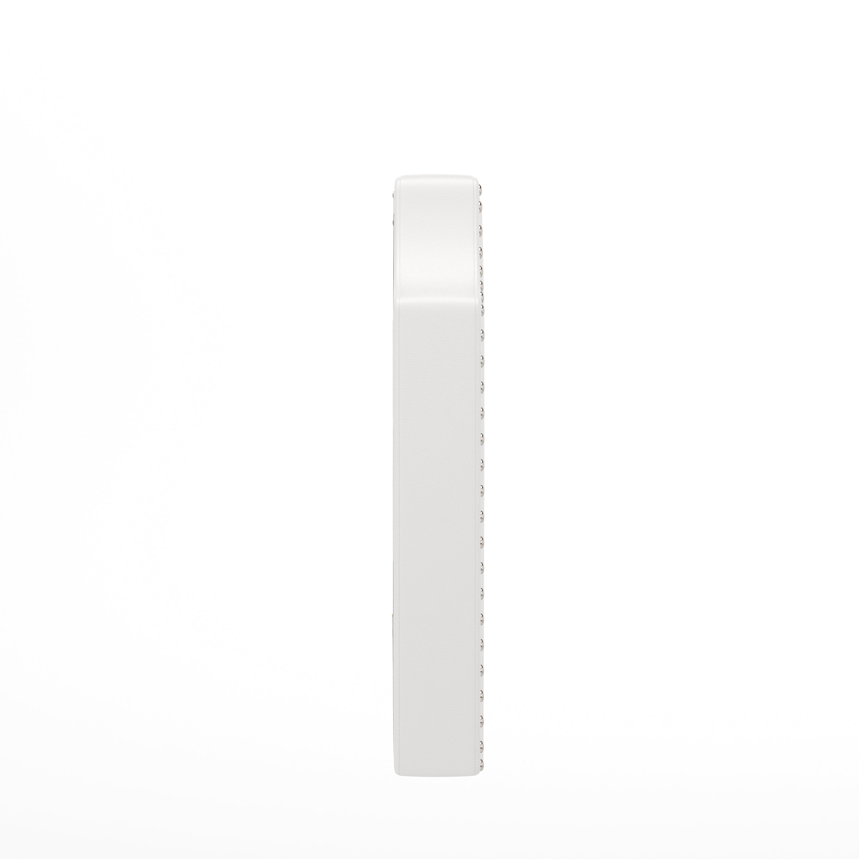 Adeline Contoured Headboard with 2 Power Outlets, 1 USB and 1 USB Type-C Port with Studded LeatherSoft Upholstery and Dual Hanging Options