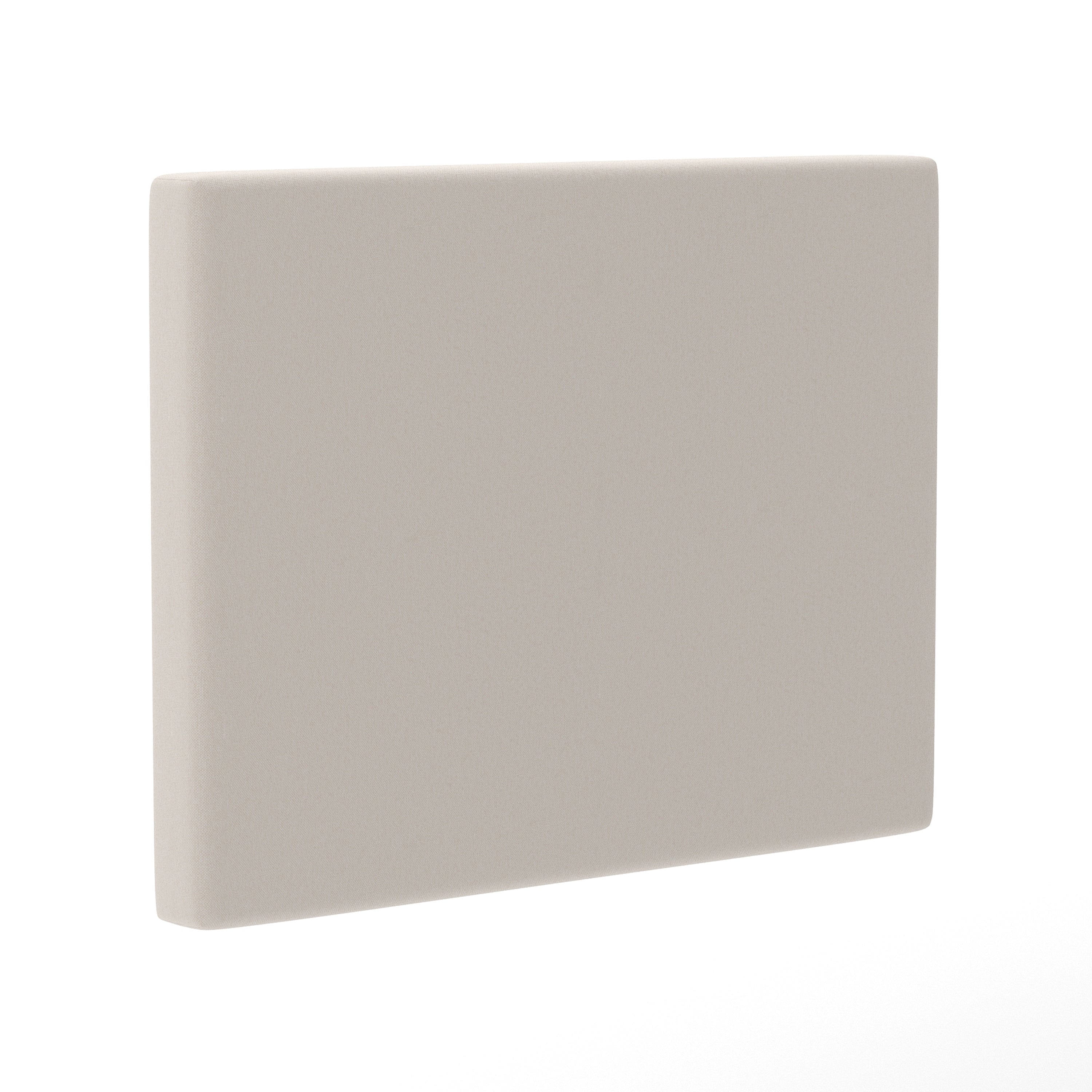 Hugo Headboard with 2 Power Outlets, 1 USB and 1 USB Type-C Port with Faux Linen Upholstery and Dual Hanging Options