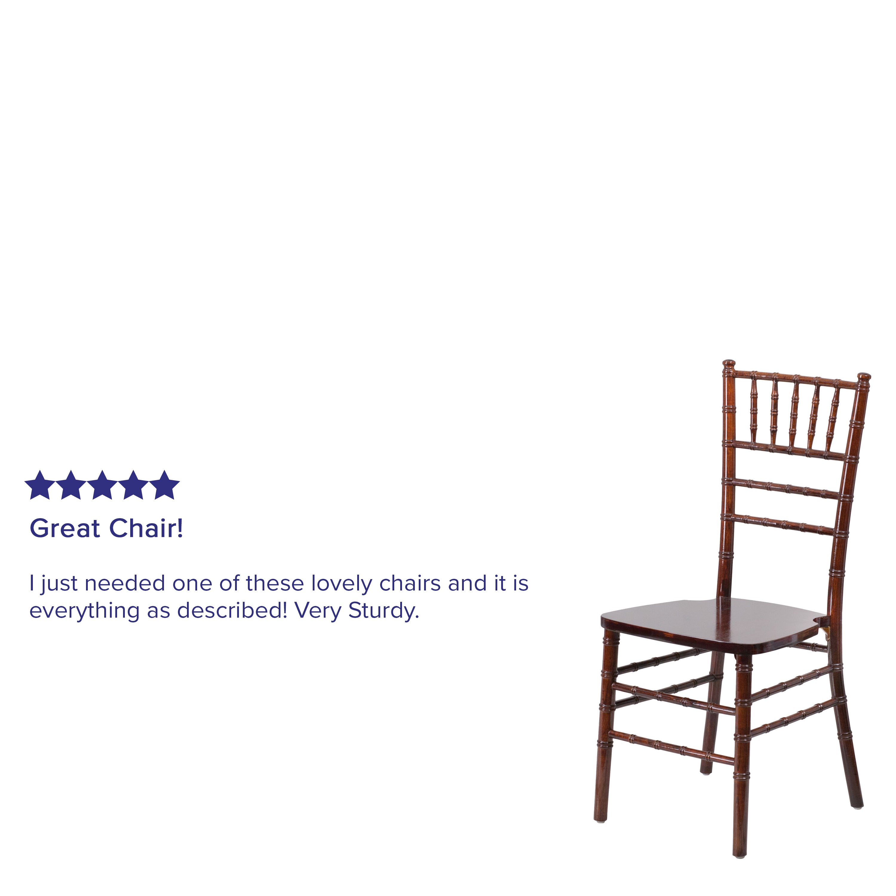 HERCULES Series Wood Chiavari Chair-Accent Chair-Flash Furniture-Wall2Wall Furnishings