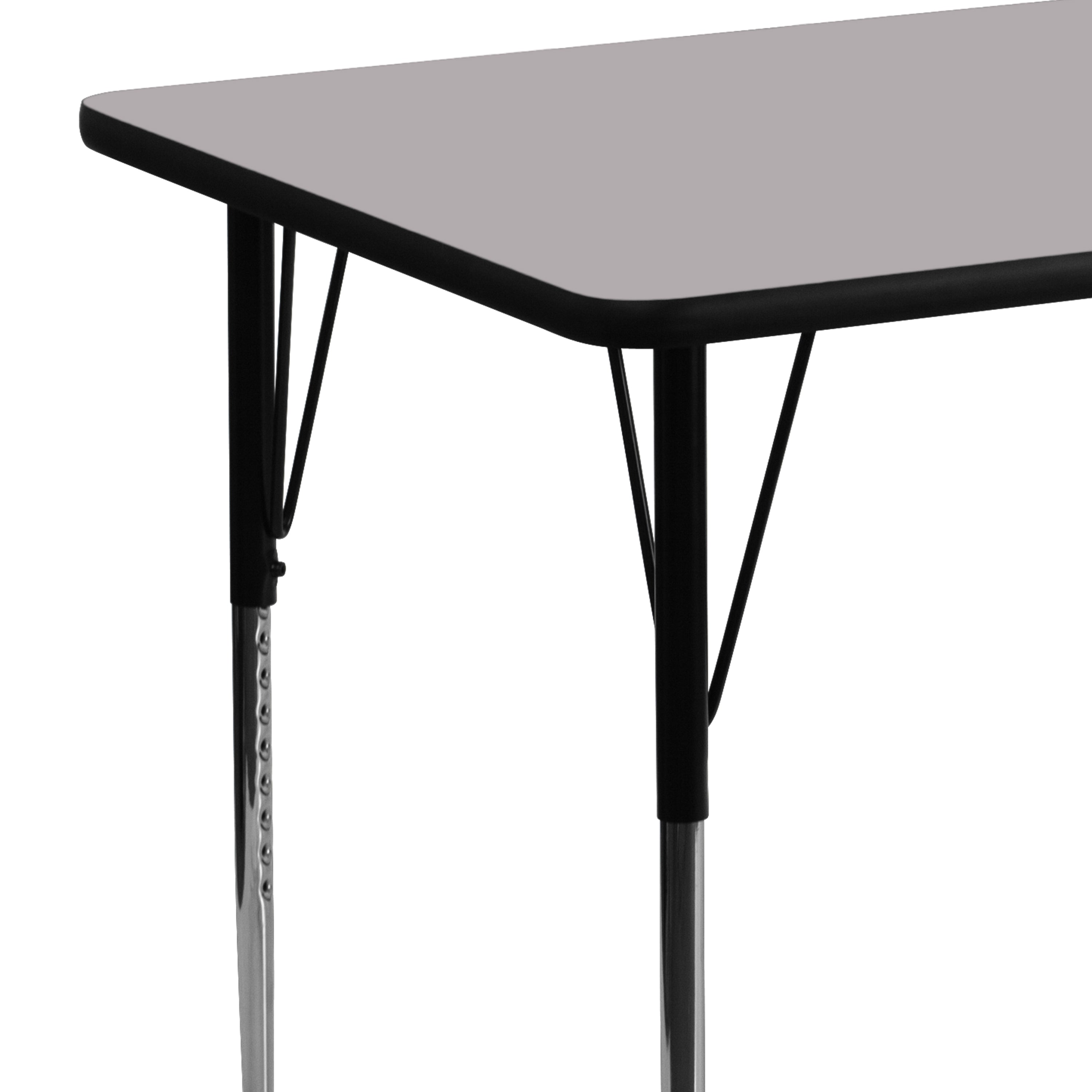 24''W x 48''L Rectangular Thermal Laminate Activity Table - Standard Height Adjustable Legs-Rectangular Activity Table-Flash Furniture-Wall2Wall Furnishings