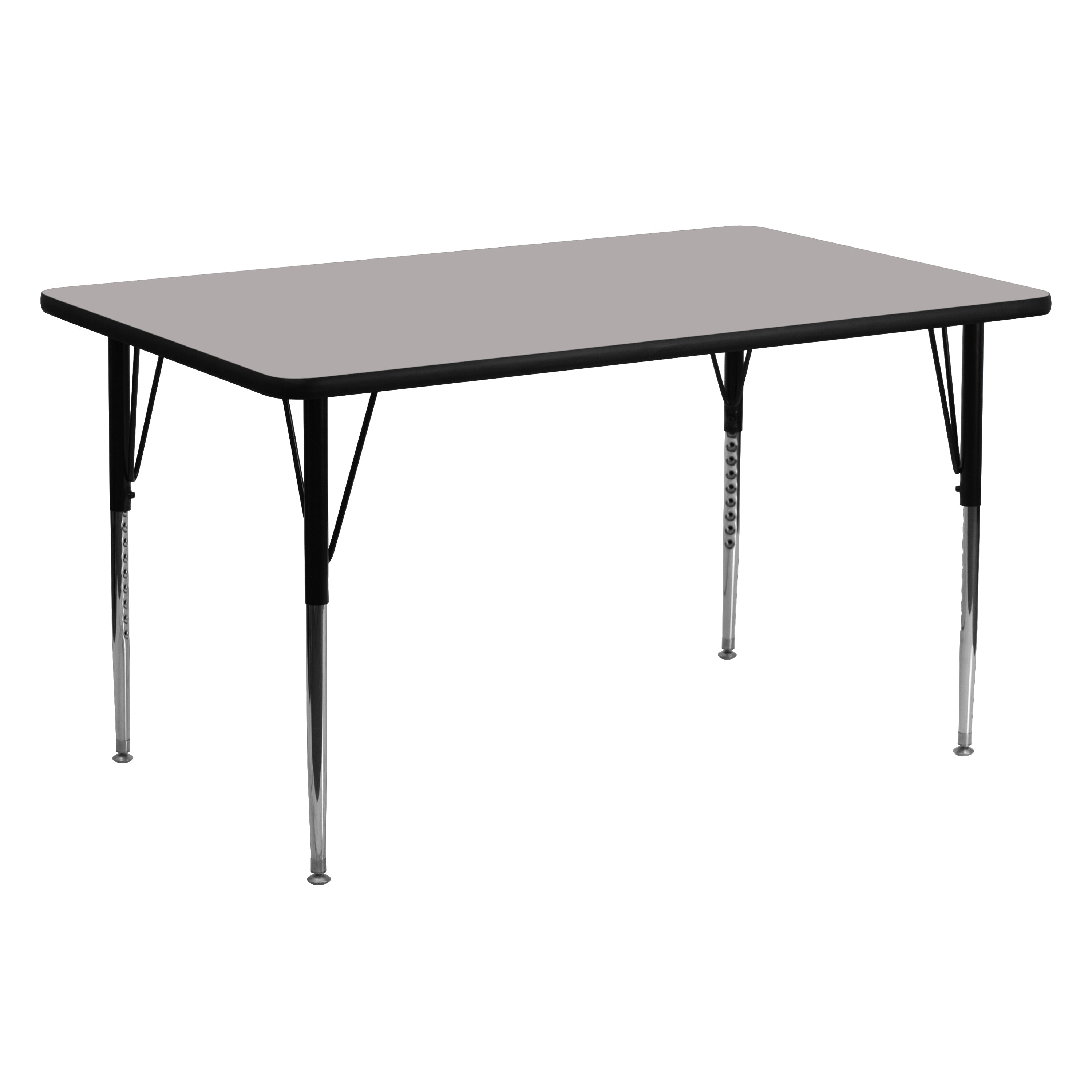24''W x 60''L Rectangular HP Laminate Activity Table - Standard Height Adjustable Legs-Rectangular Activity Table-Flash Furniture-Wall2Wall Furnishings