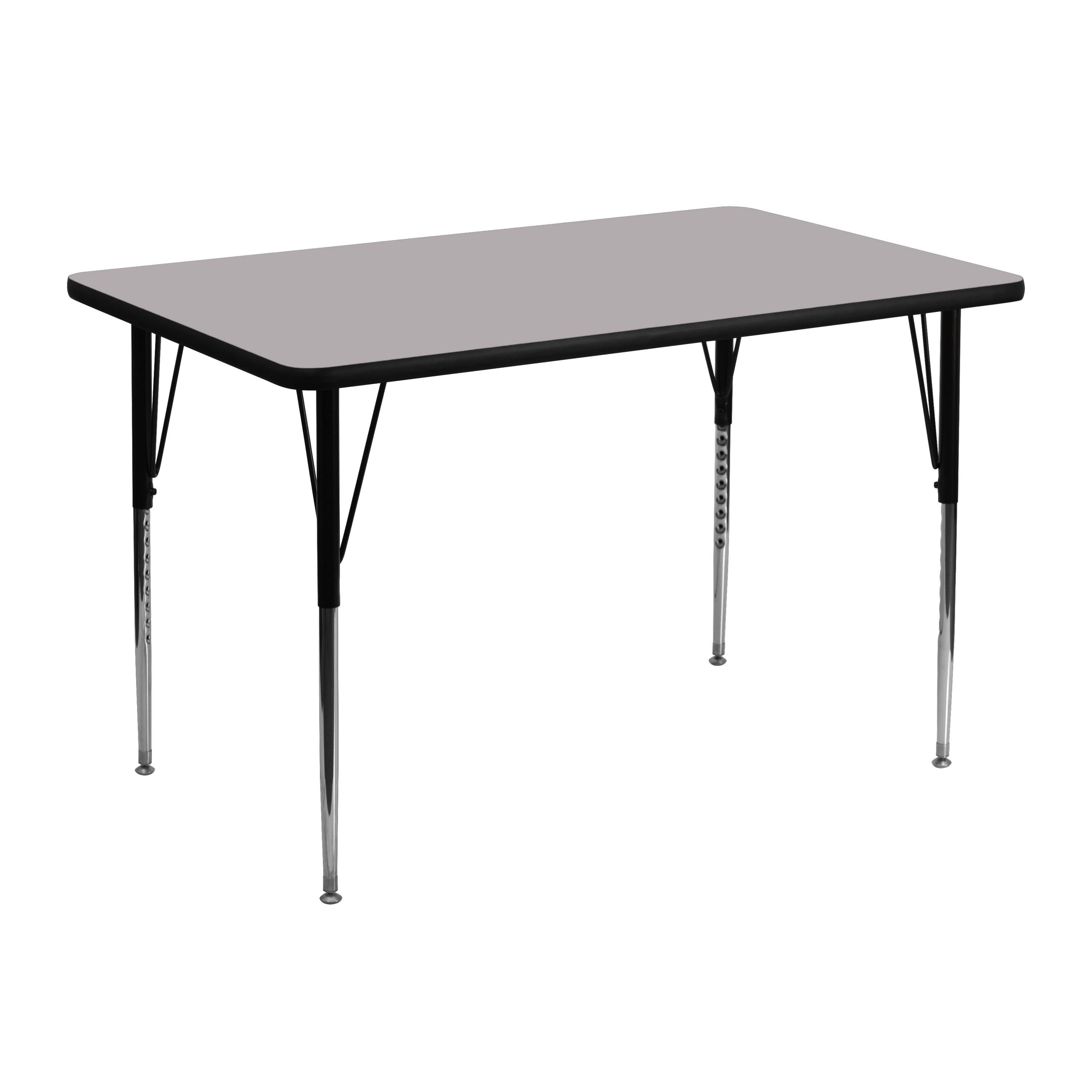 30''W x 48''L Rectangular Thermal Laminate Activity Table - Standard Height Adjustable Legs-Rectangular Activity Table-Flash Furniture-Wall2Wall Furnishings