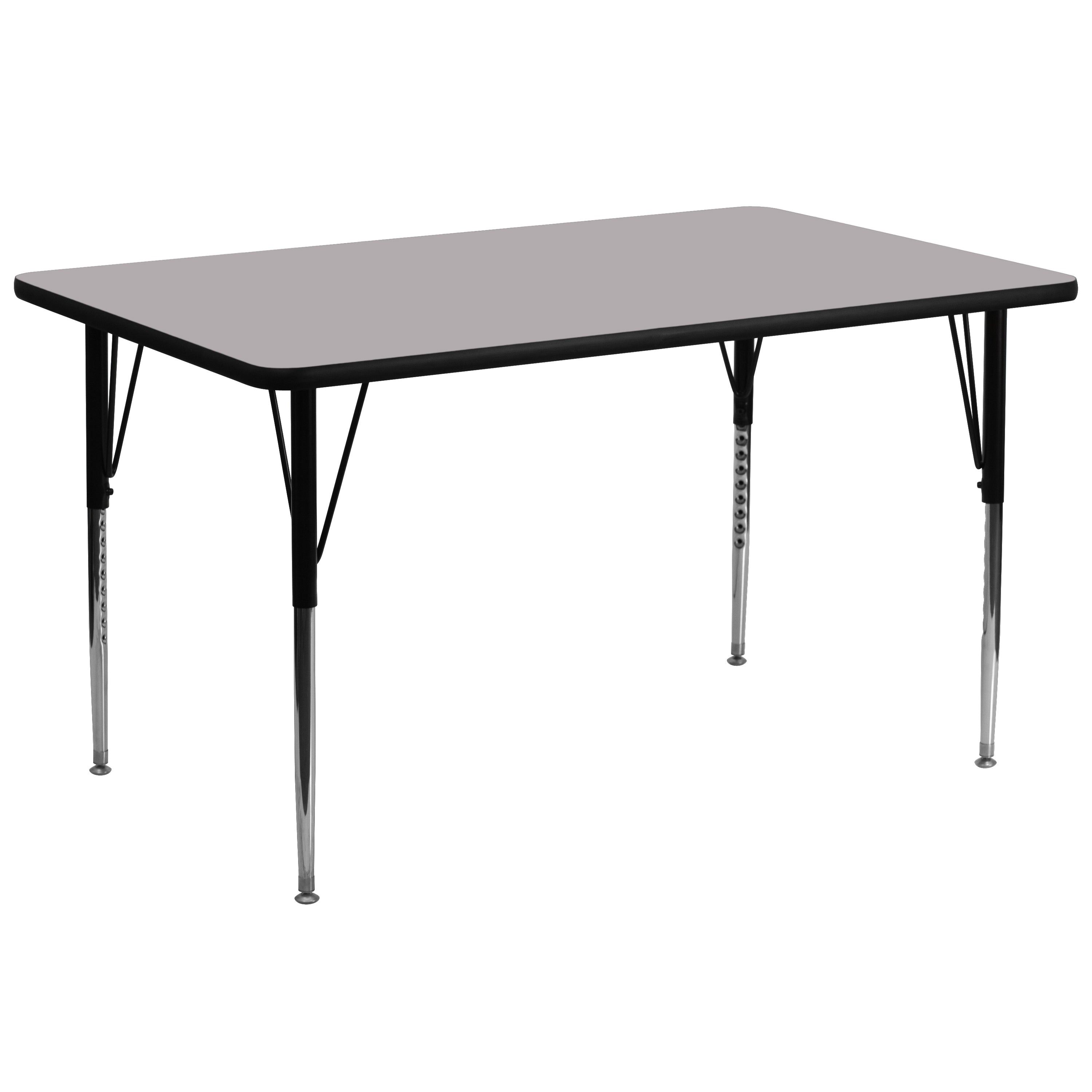 30''W x 72''L Rectangular Thermal Laminate Activity Table - Standard Height Adjustable Legs-Rectangular Activity Table-Flash Furniture-Wall2Wall Furnishings