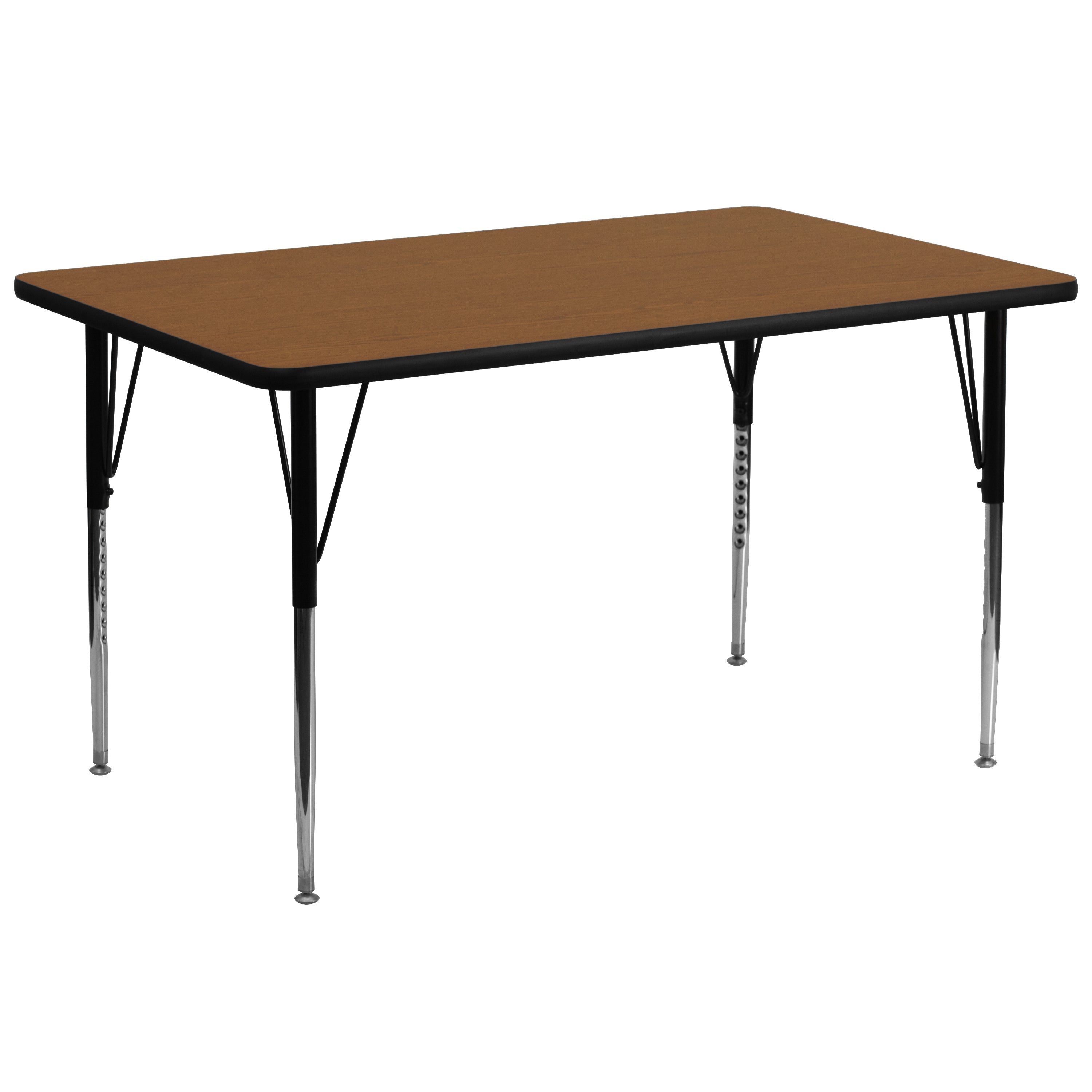 30''W x 72''L Rectangular HP Laminate Activity Table - Standard Height Adjustable Legs-Rectangular Activity Table-Flash Furniture-Wall2Wall Furnishings