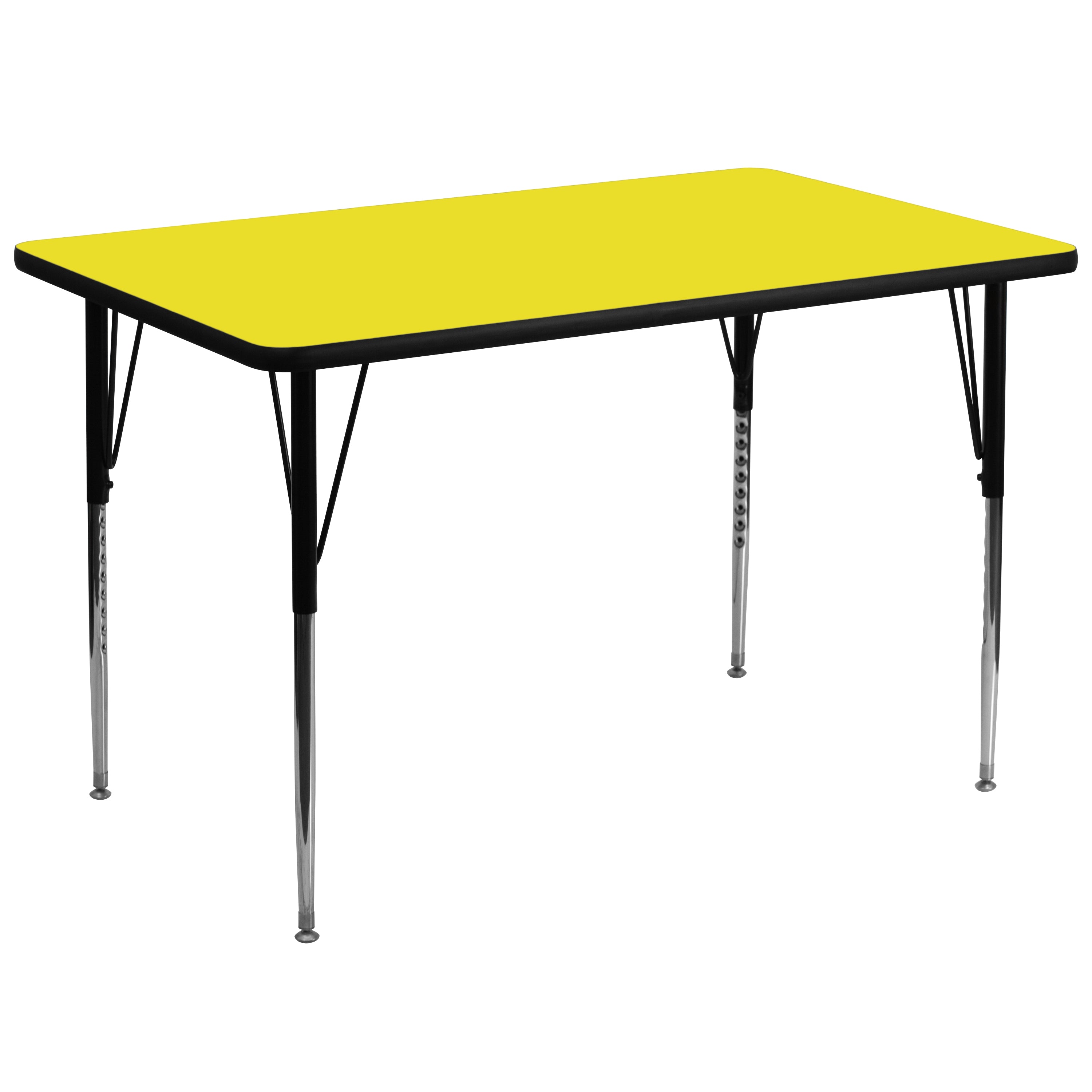 36''W x 72''L Rectangular HP Laminate Activity Table - Standard Height Adjustable Legs-Rectangular Activity Table-Flash Furniture-Wall2Wall Furnishings