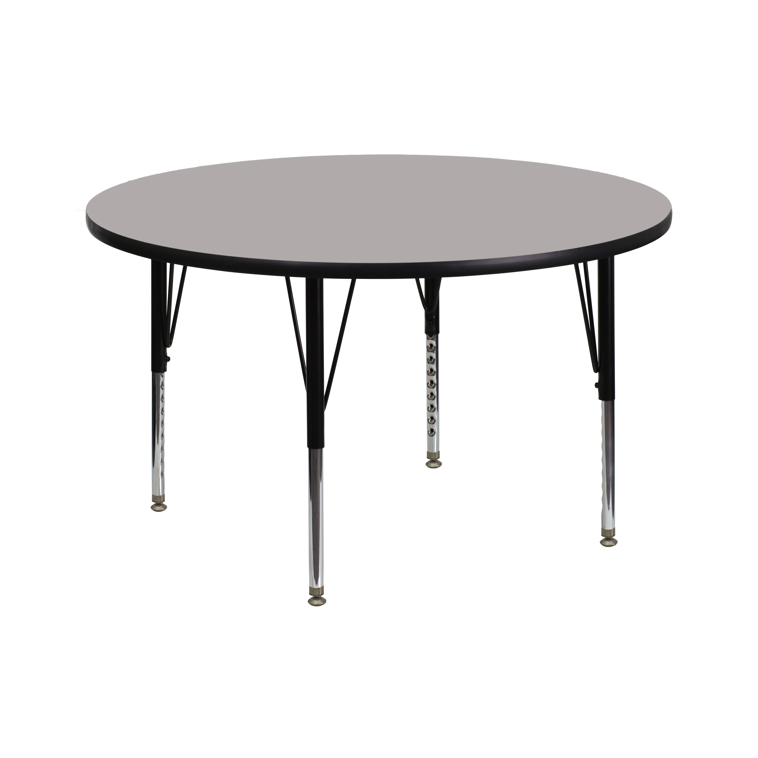 42'' Round HP Laminate Activity Table - Height Adjustable Short Legs-Round Activity Table-Flash Furniture-Wall2Wall Furnishings