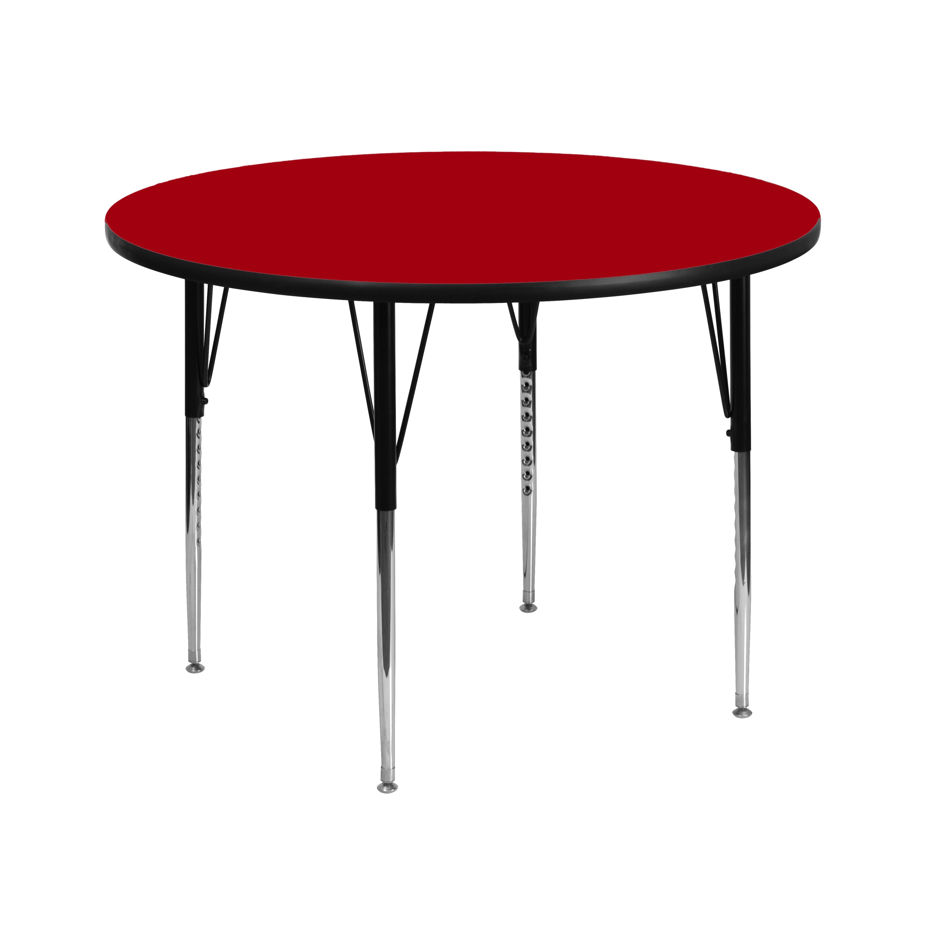 42'' Round Thermal Laminate Activity Table - Standard Height Adjustable Legs-Round Activity Table-Flash Furniture-Wall2Wall Furnishings