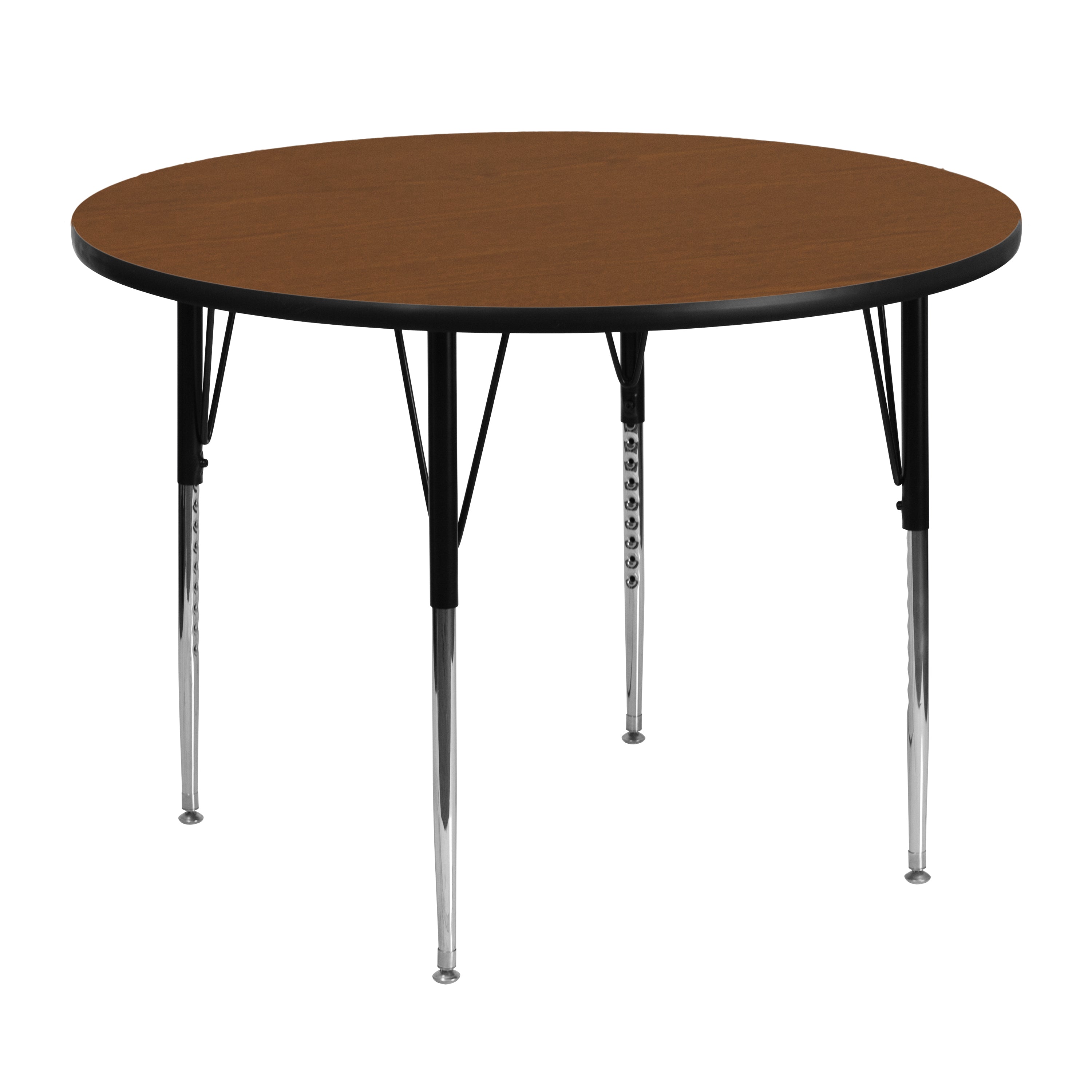 48'' Round HP Laminate Activity Table - Standard Height Adjustable Legs-Round Activity Table-Flash Furniture-Wall2Wall Furnishings