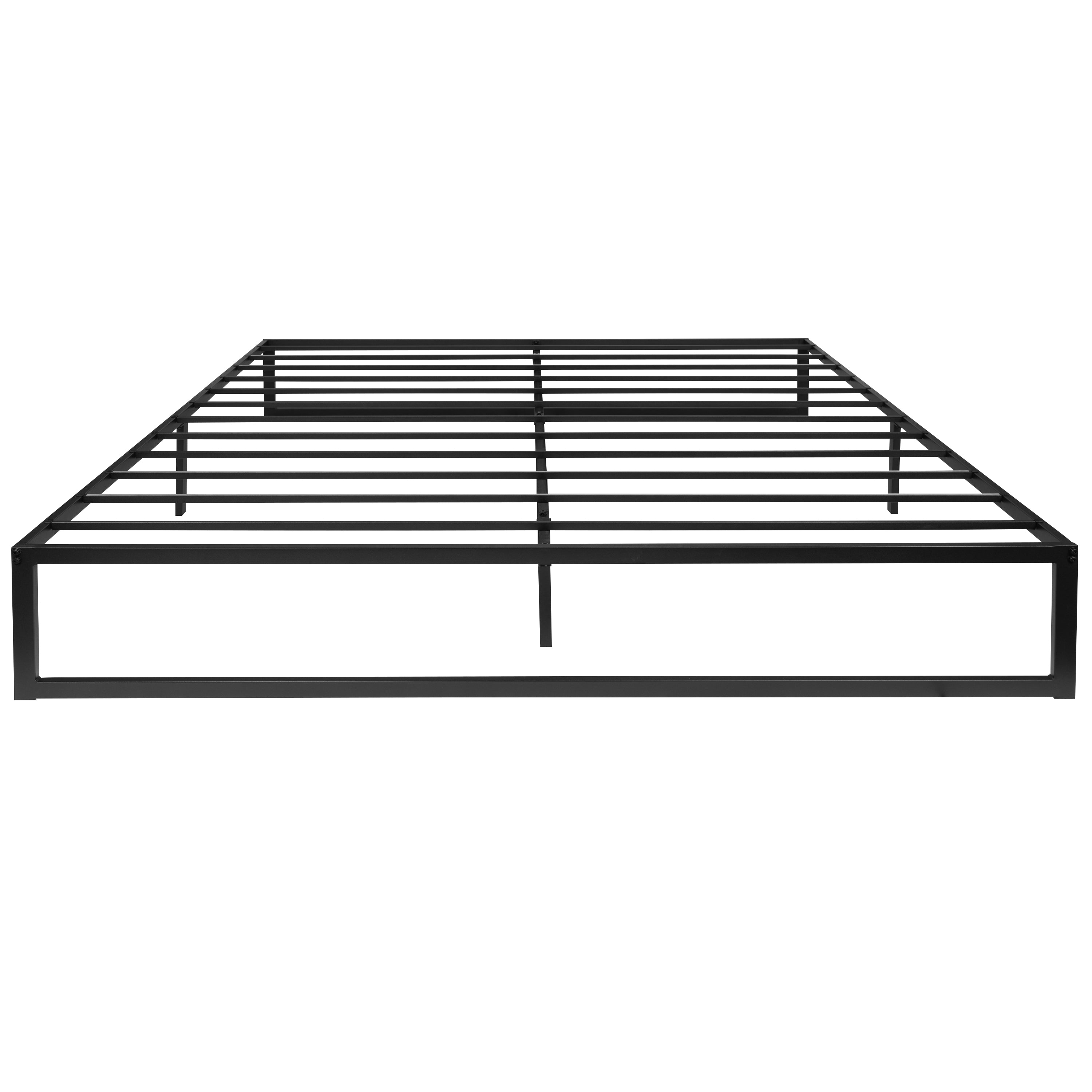 14 Inch Metal Platform Bed Frame with 10 Inch Pocket Spring Mattress in a Box and 2 Inch Cool Gel Memory Foam Topper-Bed & Mattress-Flash Furniture-Wall2Wall Furnishings