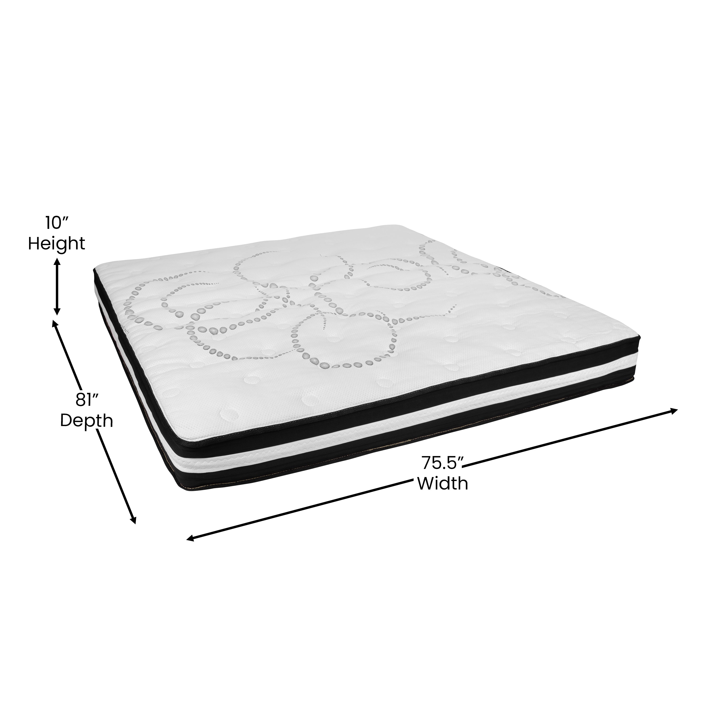 14 Inch Metal Platform Bed Frame with 10 Inch Pocket Spring Mattress in a Box and 2 Inch Cool Gel Memory Foam Topper