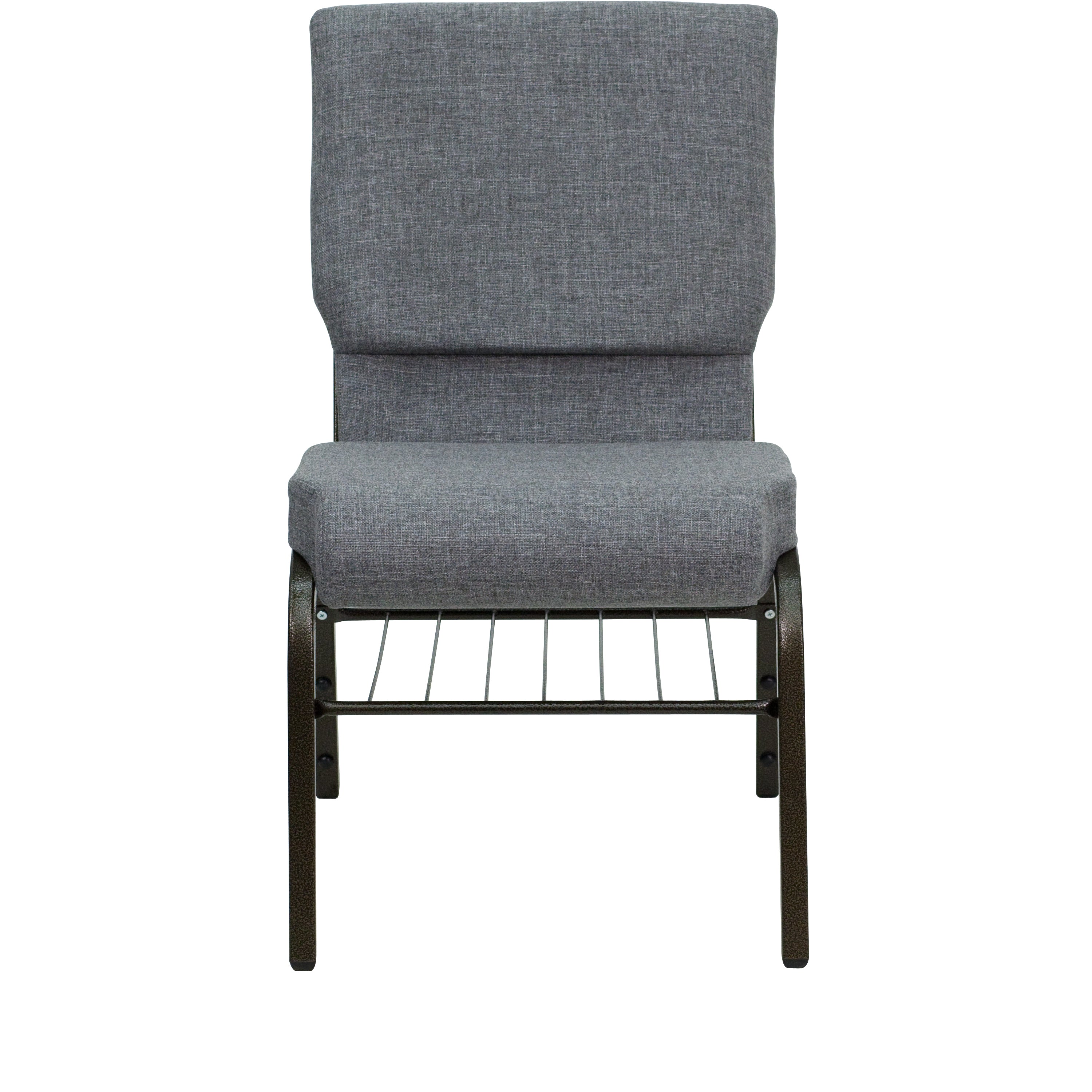 HERCULES Series 18.5''W Church Chair with Book Rack-Church Chair-Flash Furniture-Wall2Wall Furnishings