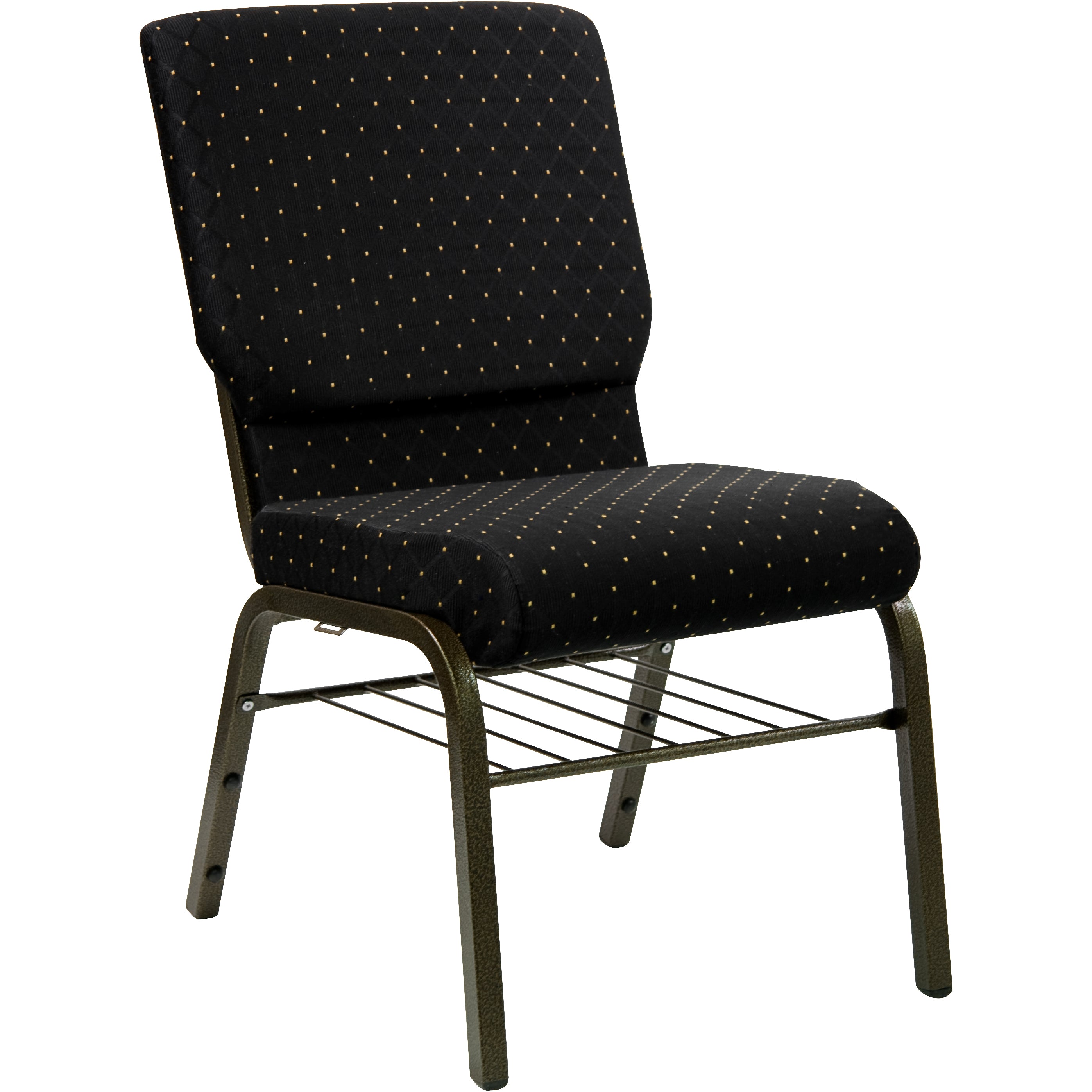 HERCULES Series 18.5''W Church Chair with Book Rack-Church Chair-Flash Furniture-Wall2Wall Furnishings