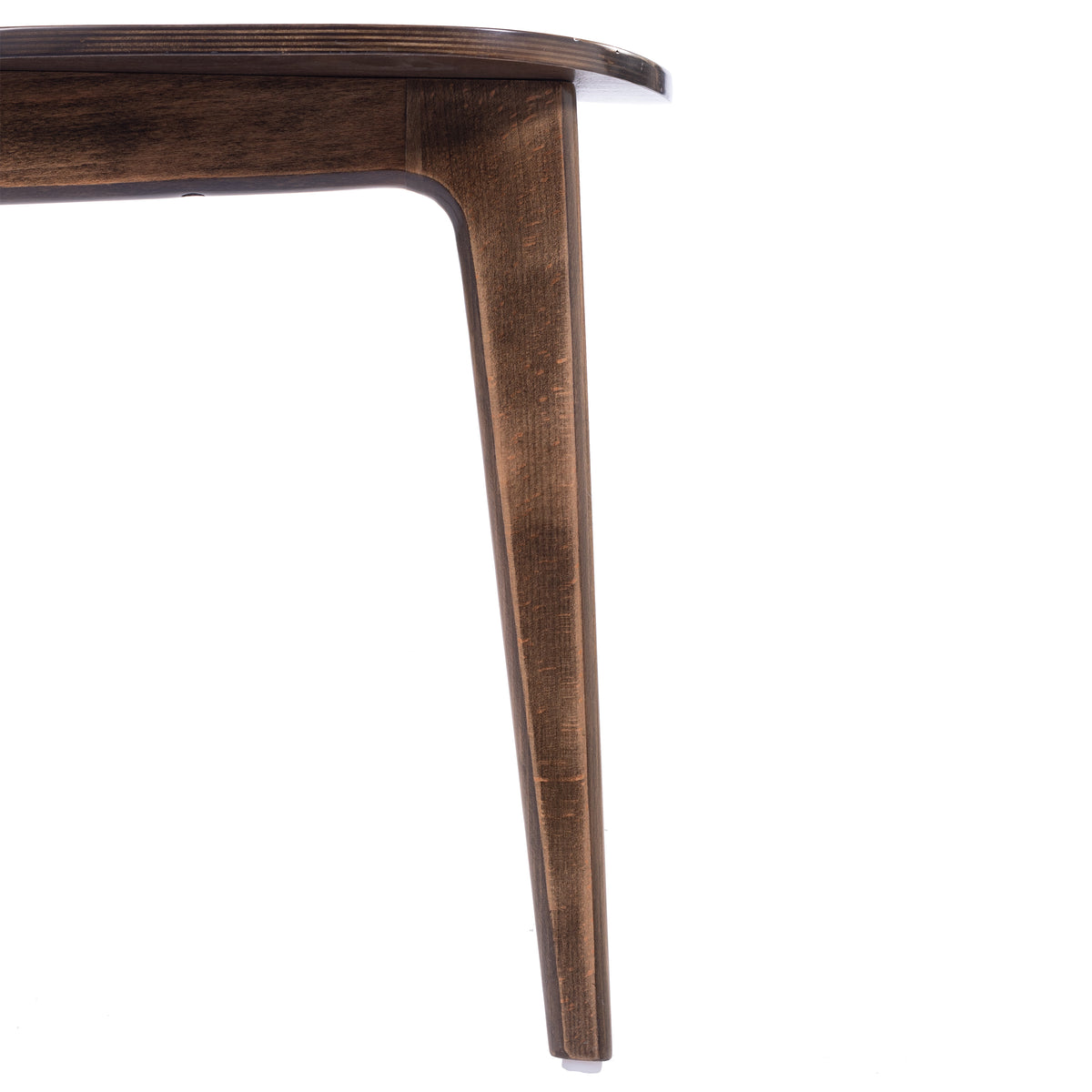 Verona Commercial Grade Solid Wood Dining Chair with Curved Oval Backrest