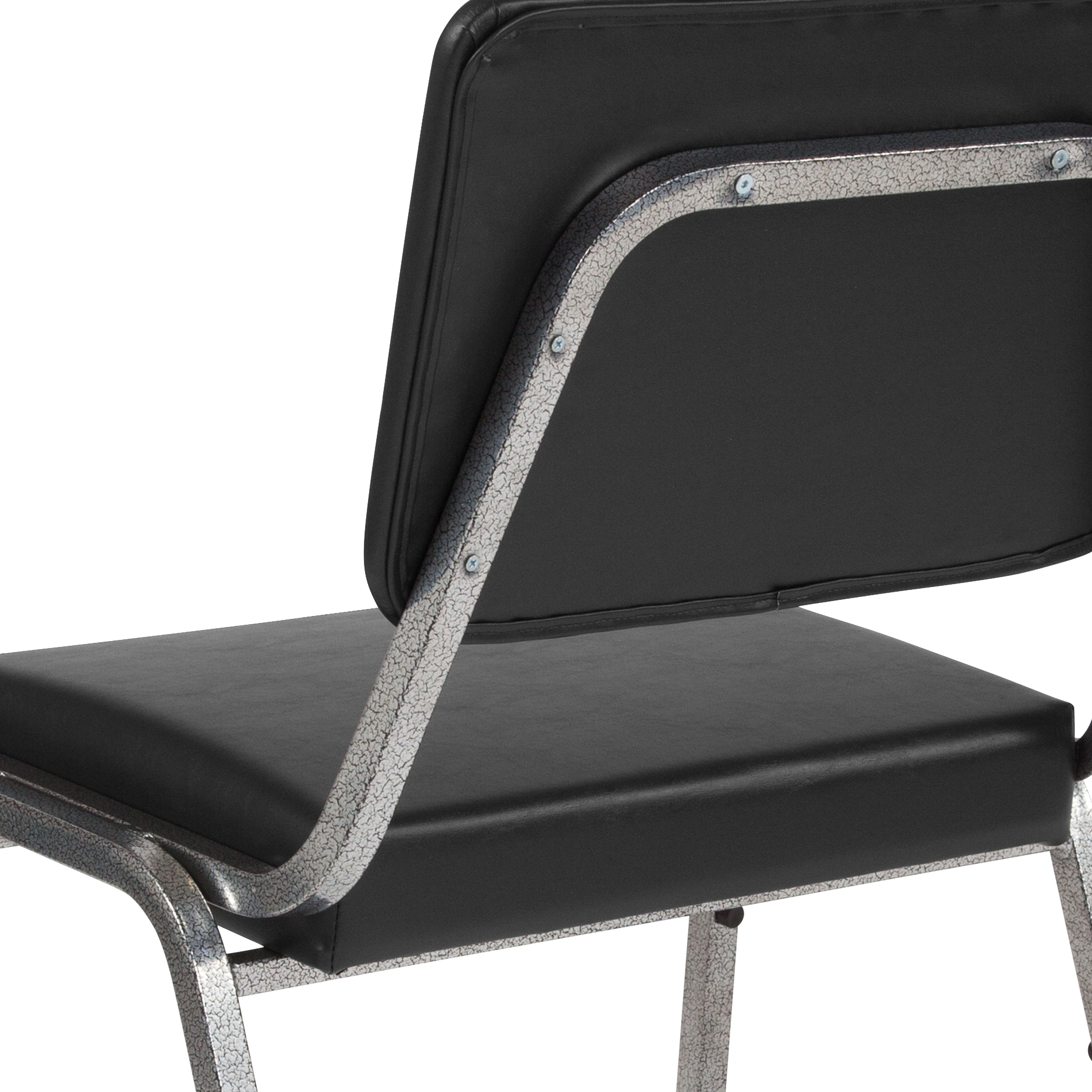 HERCULES Series 1000 lb. Rated Antimicrobial Bariatric medical Reception Chair with 3/4 Panel Back-Bariatric Antimicrobial Stack Chair-Flash Furniture-Wall2Wall Furnishings
