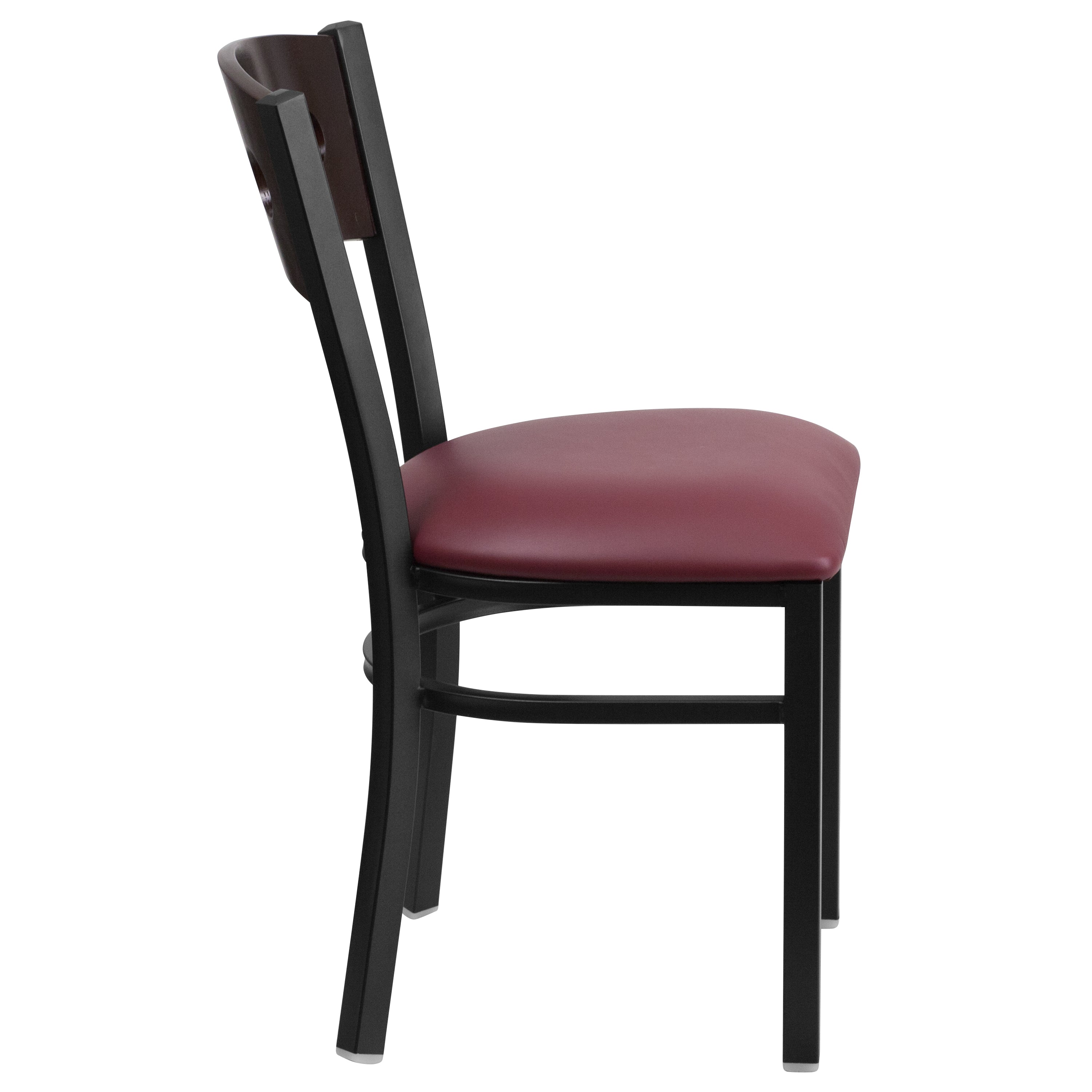 Decorative 3 Circle Back Metal Restaurant Chair-Metal Restaurant Chair-Flash Furniture-Wall2Wall Furnishings