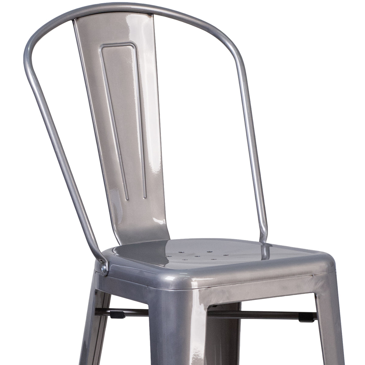 30'' High Indoor Barstool with Back