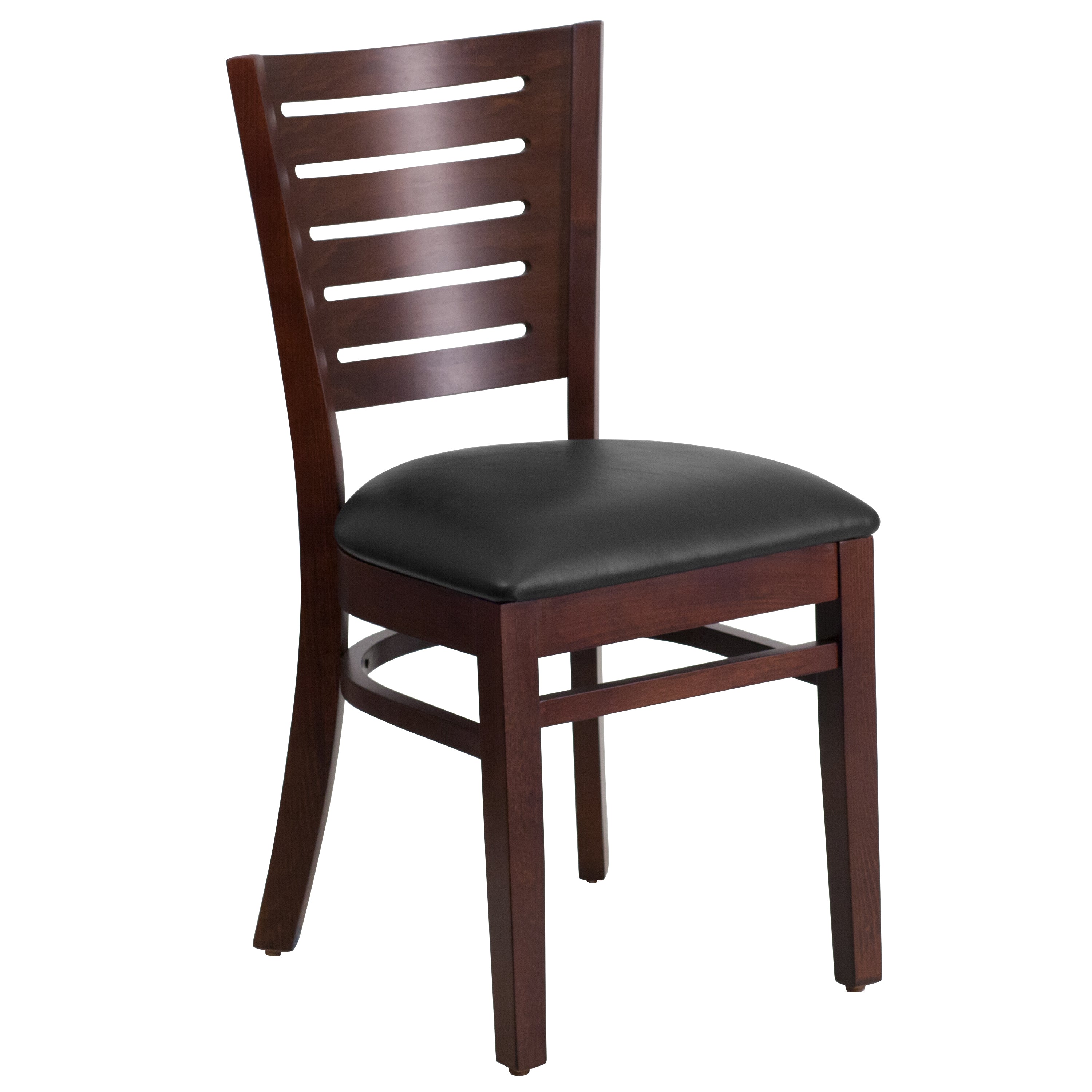 Slat Back Wooden Restaurant Chair-Restaurant Chair-Flash Furniture-Wall2Wall Furnishings