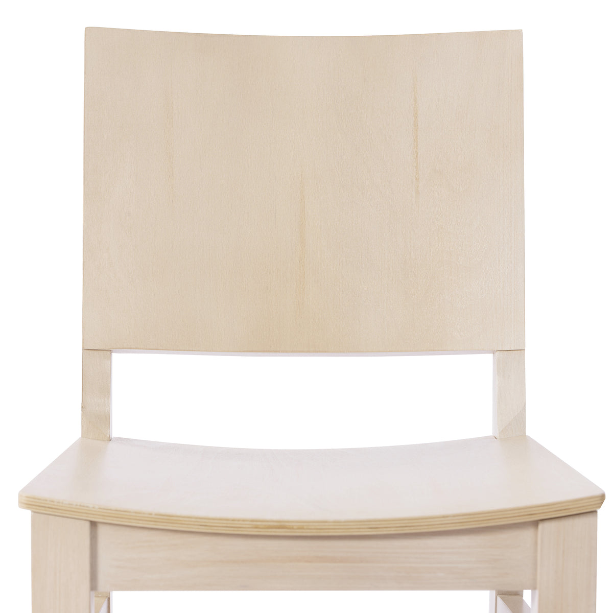 Naples Commercial Grade Solid Wood Dining Chair with Curved Backrest
