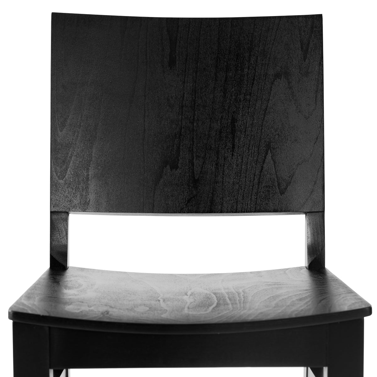 Naples Commercial Grade Solid Wood Dining Chair with Curved Backrest