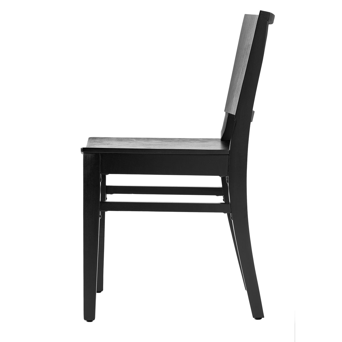 Naples Commercial Grade Solid Wood Dining Chair with Curved Backrest