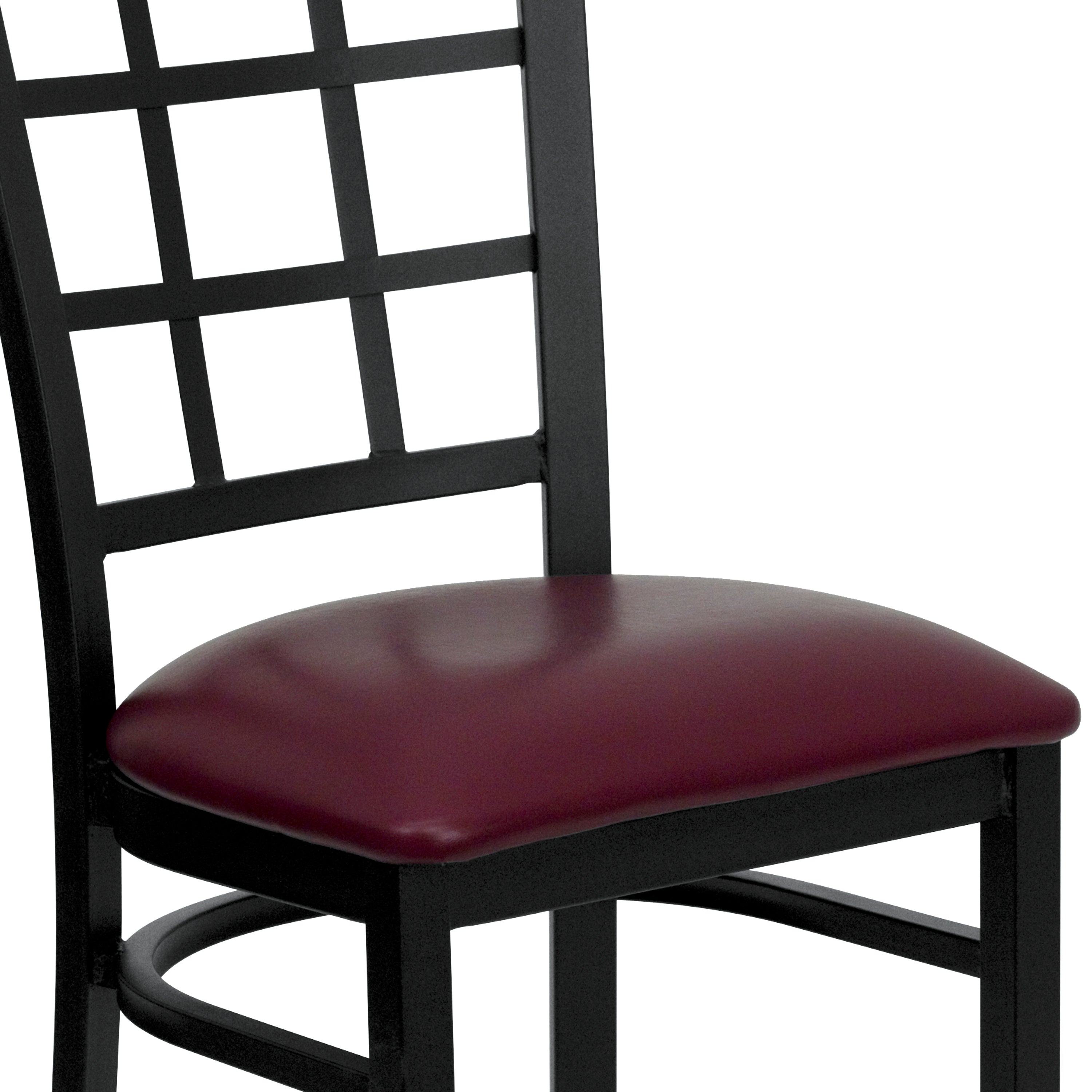 Window Back Metal Restaurant Chair-Metal Restaurant Chair-Flash Furniture-Wall2Wall Furnishings